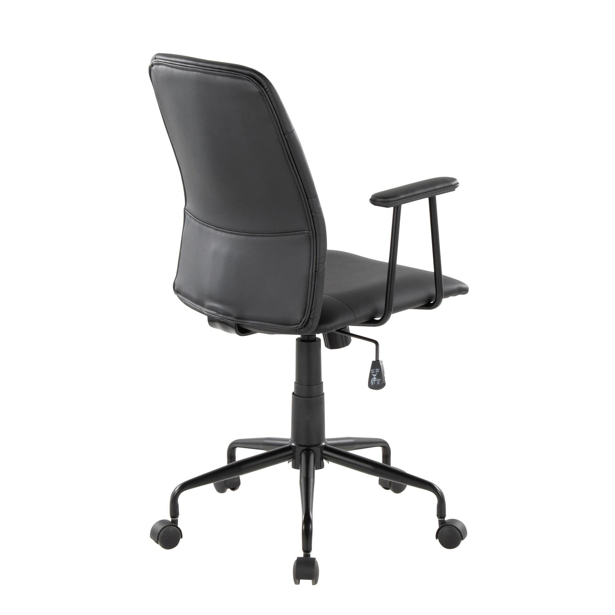 LumiSource Fredrick Executive Office Chair, Black, large