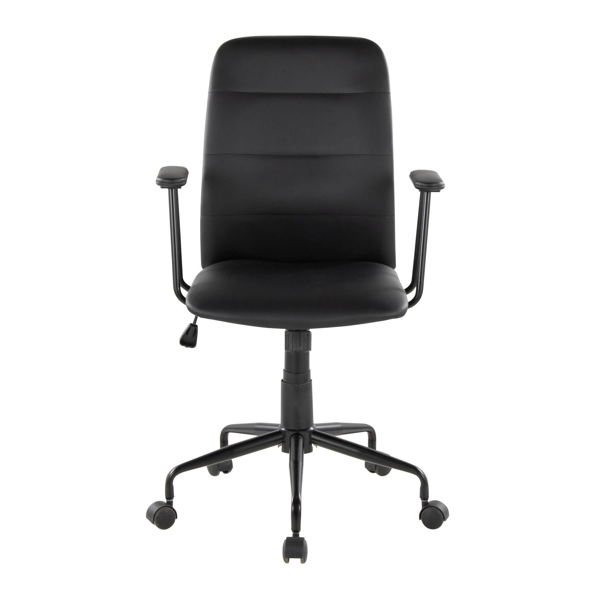 LumiSource Fredrick Executive Office Chair, Black, large
