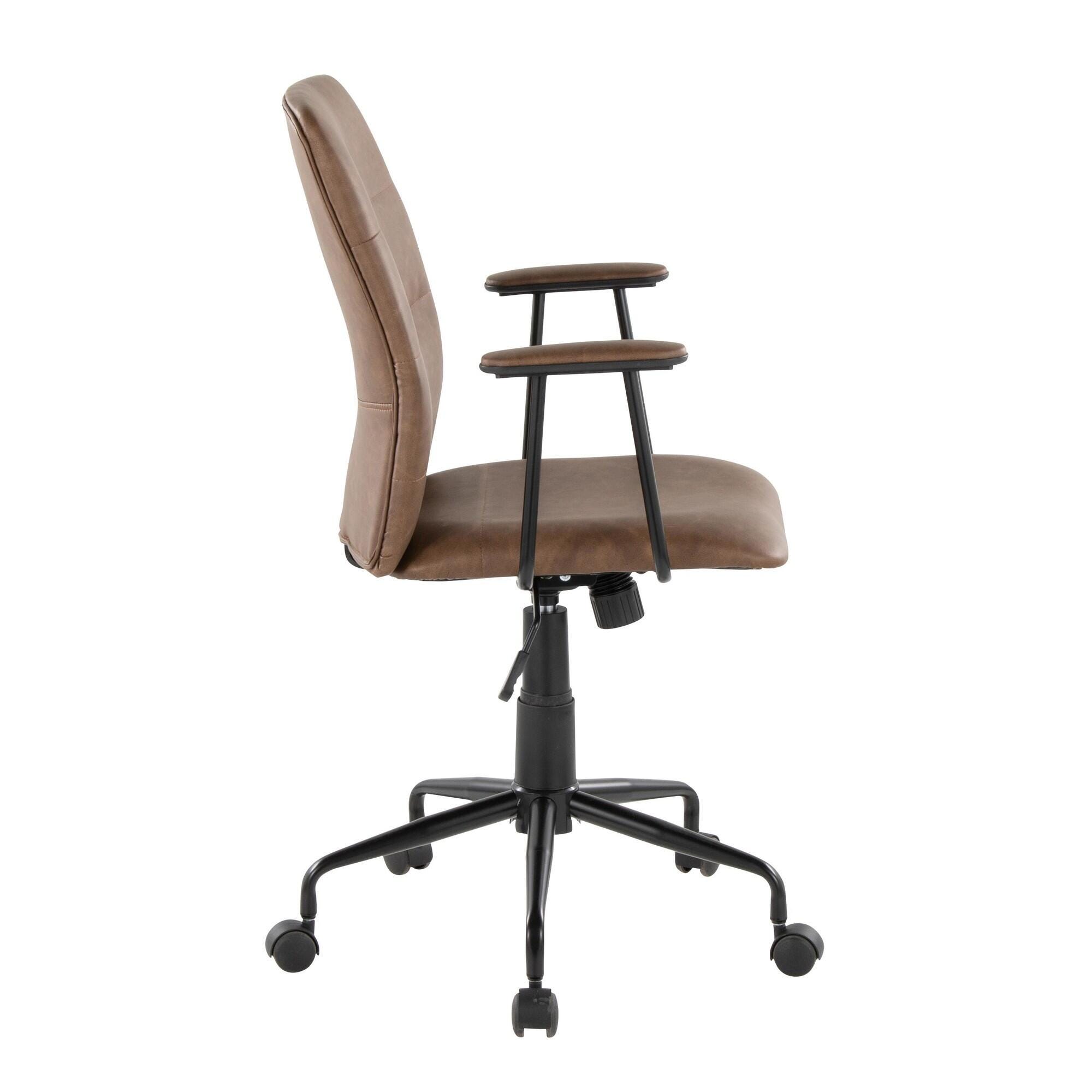 LumiSource Fredrick Executive Office Chair, Espresso, large