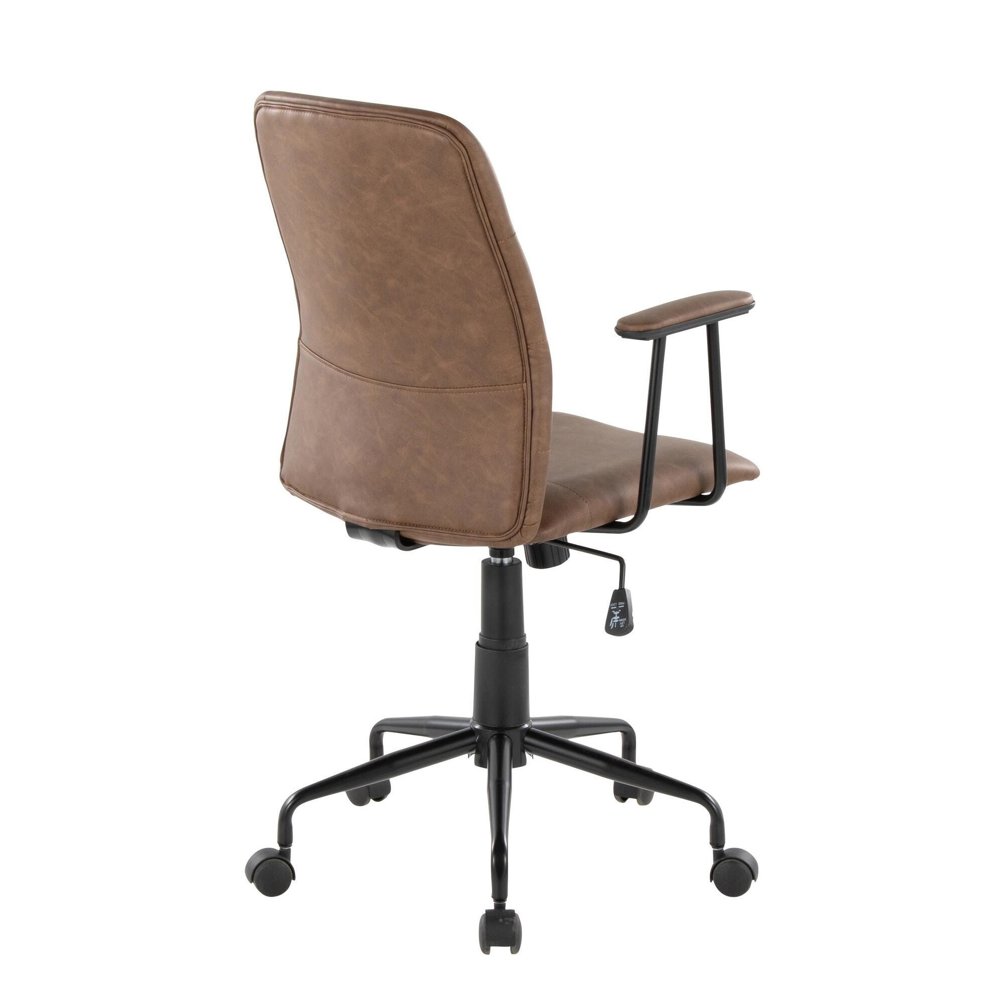 LumiSource Fredrick Executive Office Chair, Espresso, large