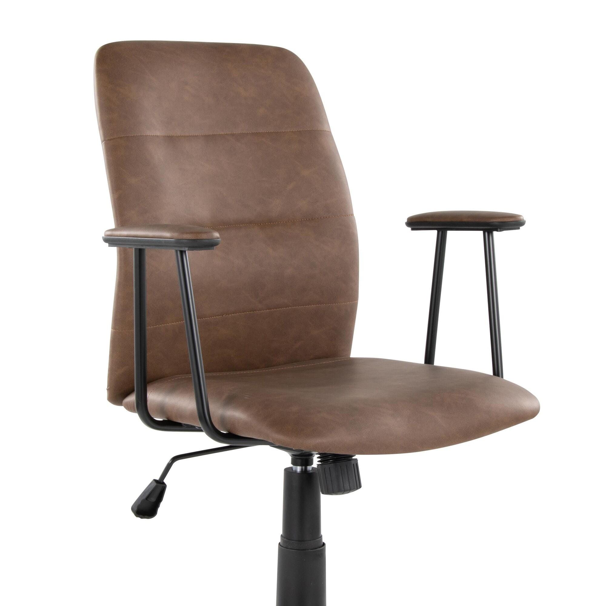 LumiSource Fredrick Executive Office Chair, Espresso, large