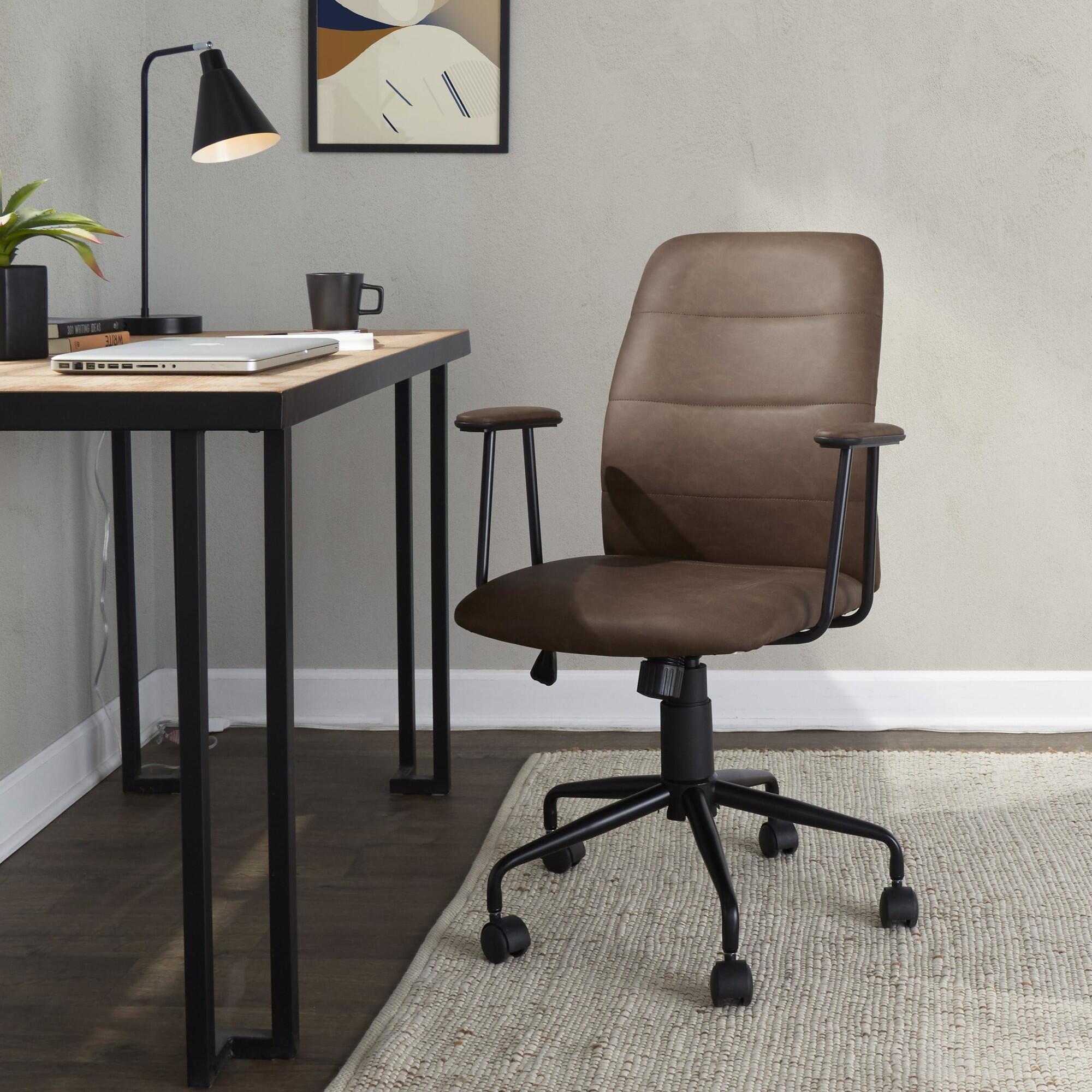LumiSource Fredrick Executive Office Chair, Espresso, large