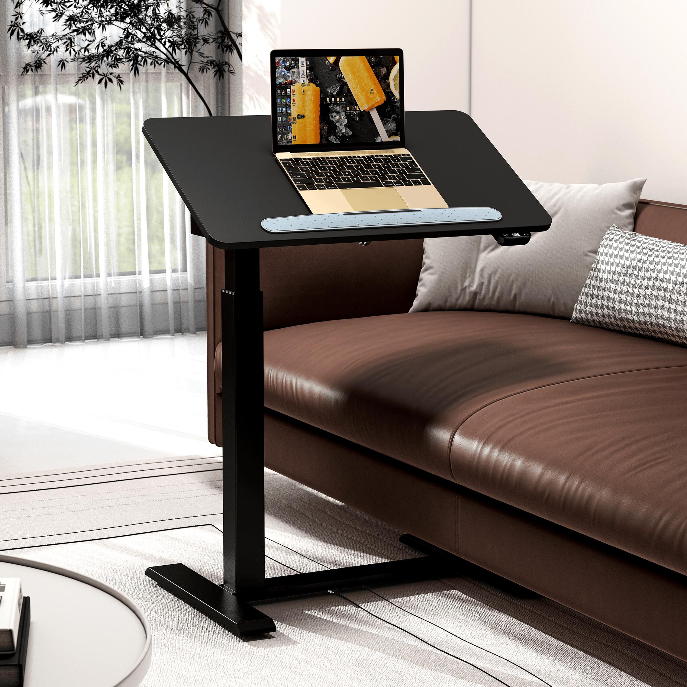 KOWO 28" Adjustable Standing Desk, Black, large