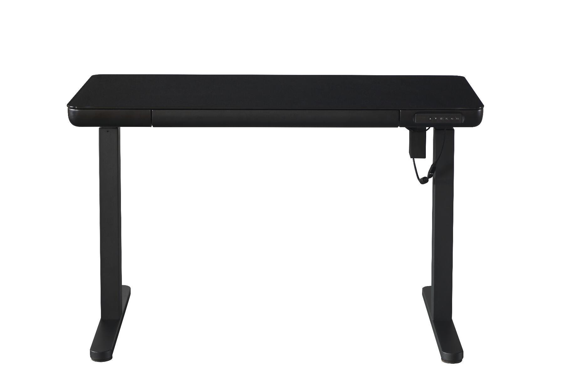 KOWO 47" Sleek Adjustable Standing Desk, Black, large