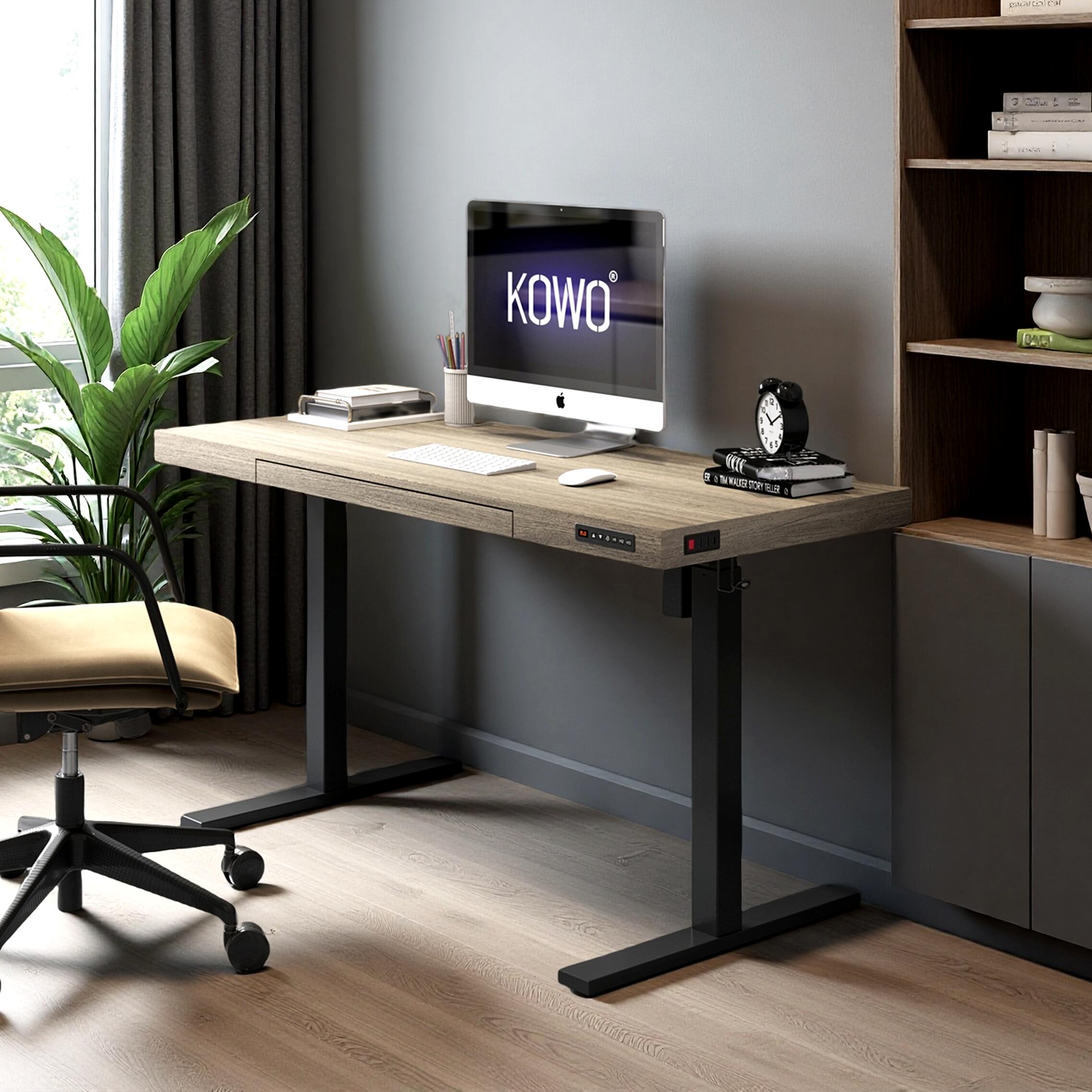 KOWO 55" Electric Adjustable Standing Desk, , rollover