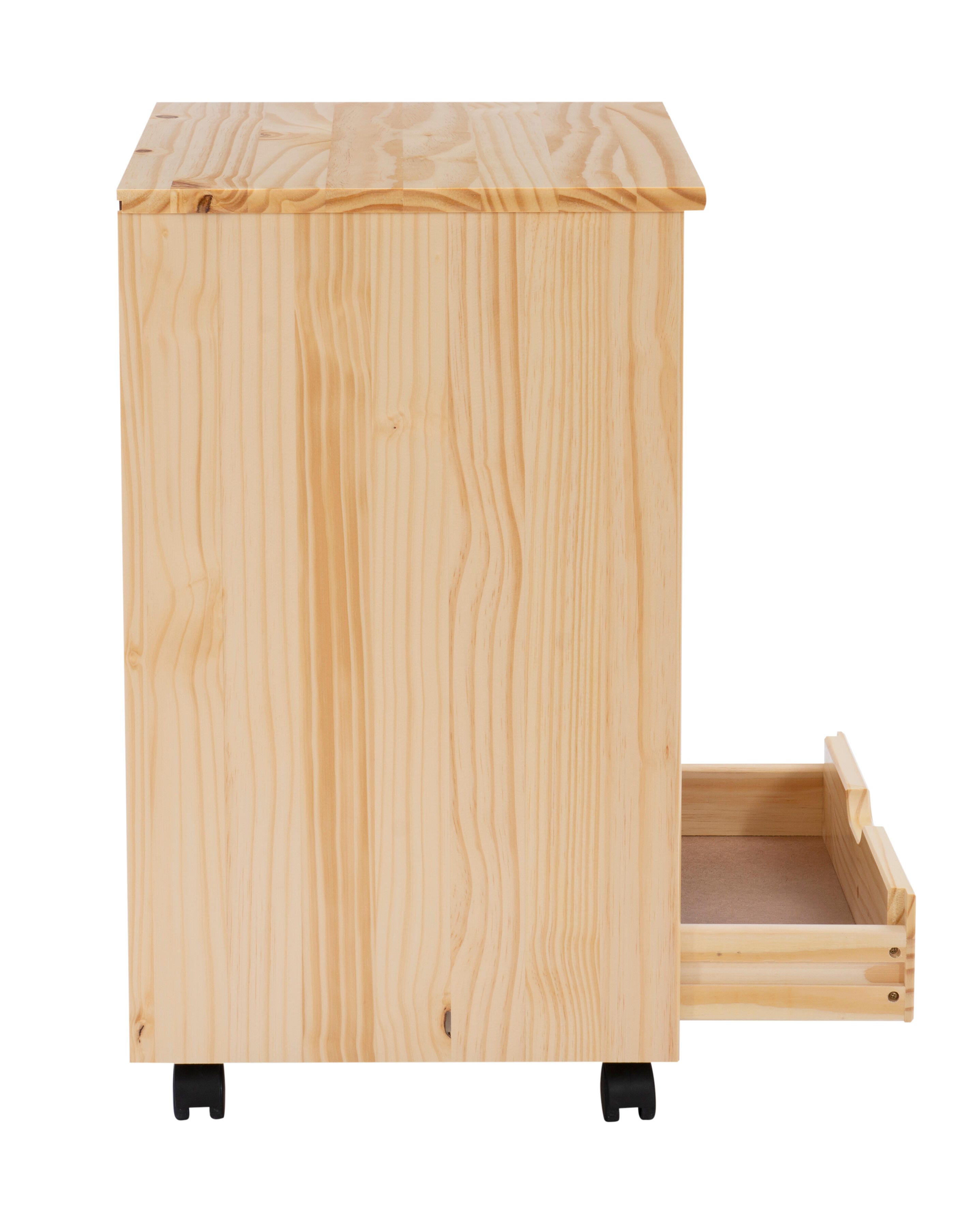 Linon Rudy 6 Drawer Storage Cabinet, Natural, large