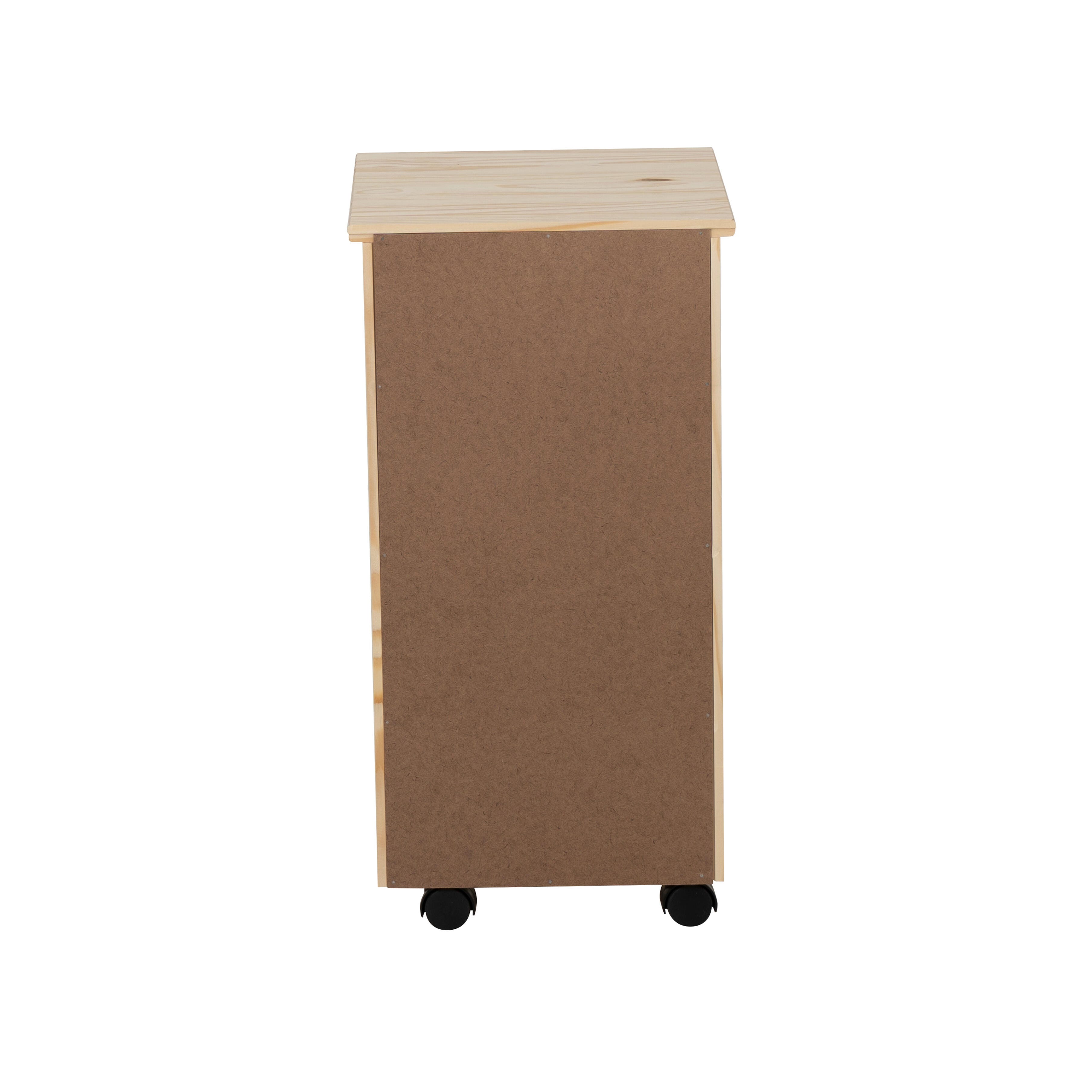 Linon Rudy 6 Drawer Storage Rolling Cabinet, , large