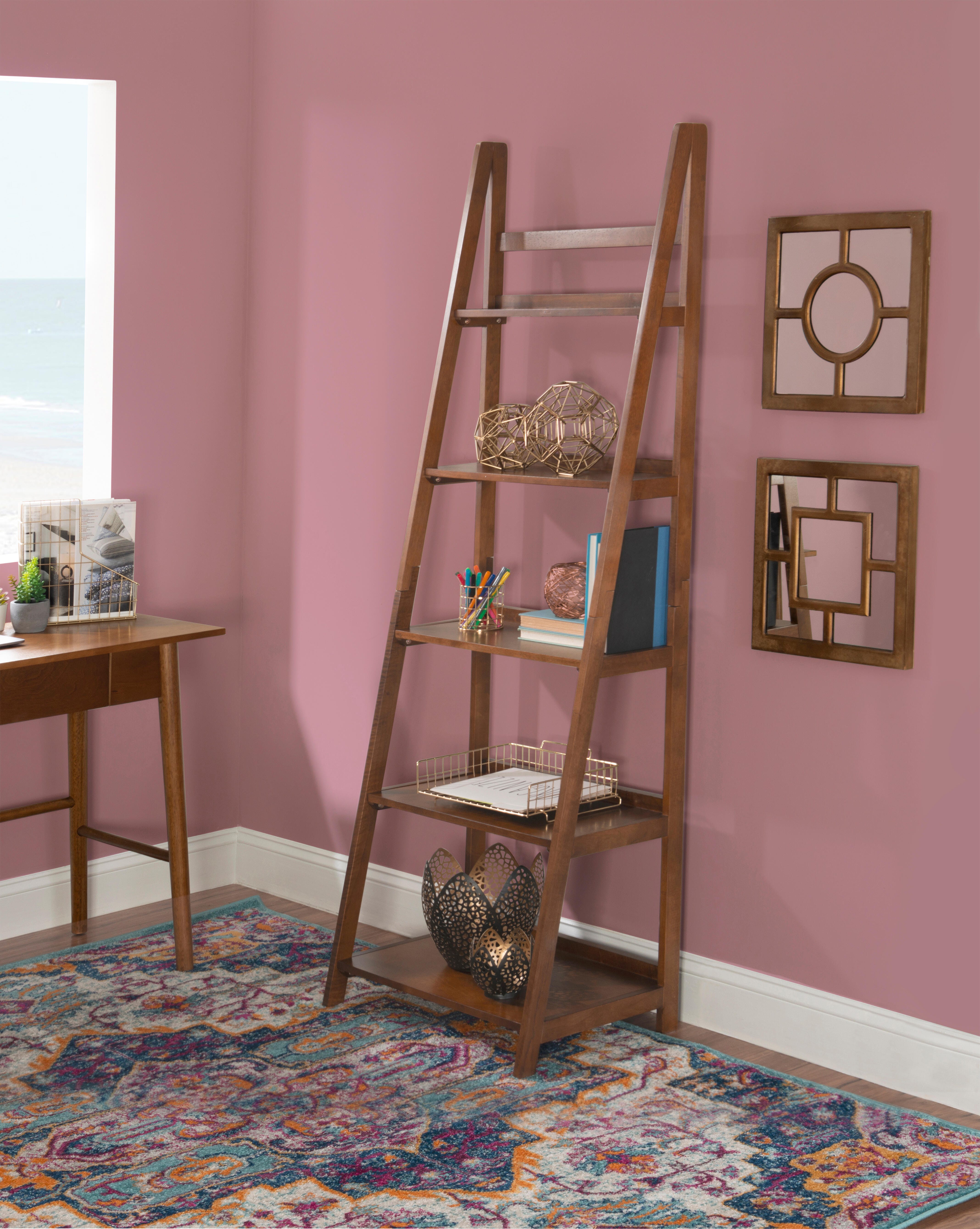 Linon Farren 72" Ladder Bookcase, , rollover