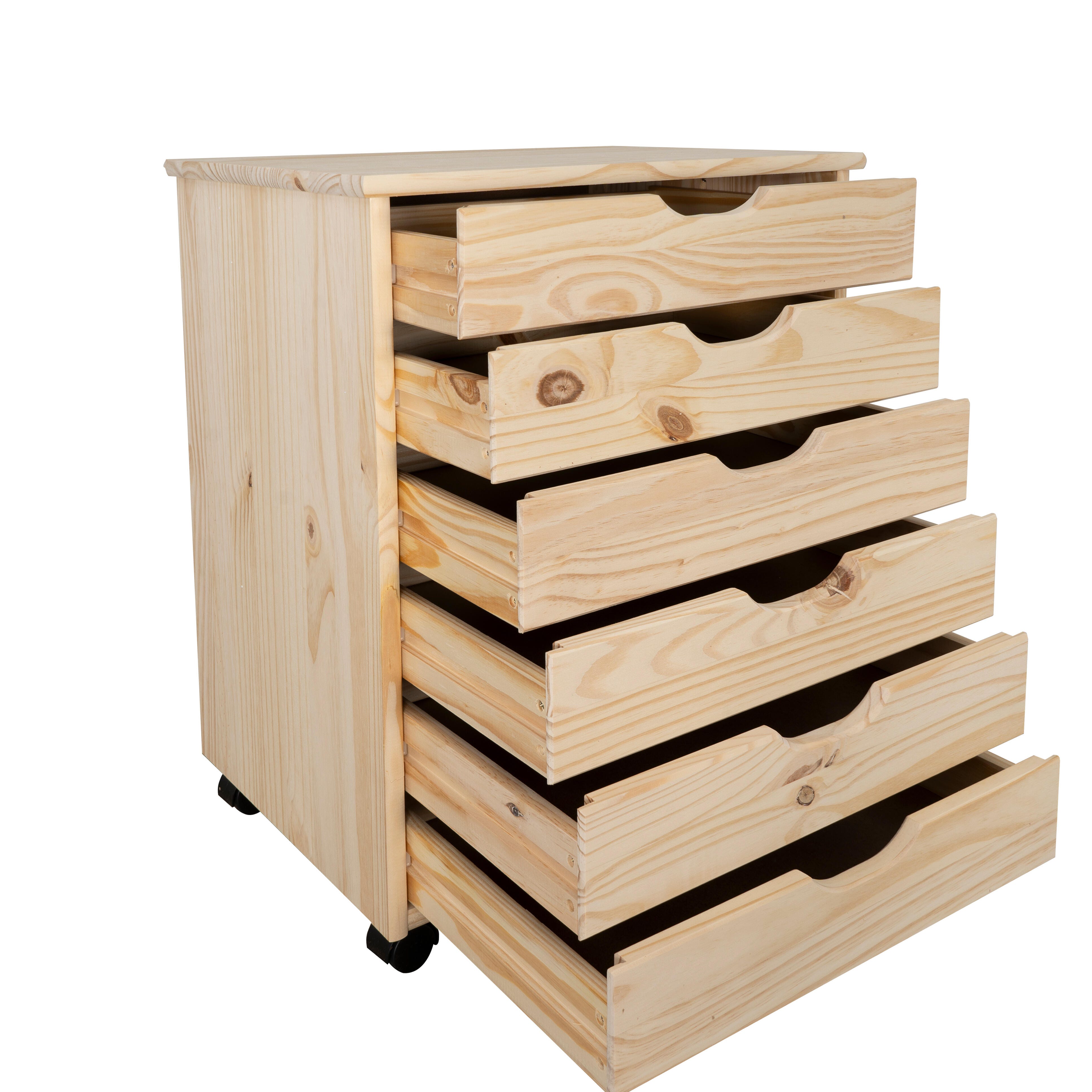 Linon Rudy Solid 6 Drawer Storage Cabinet, , large