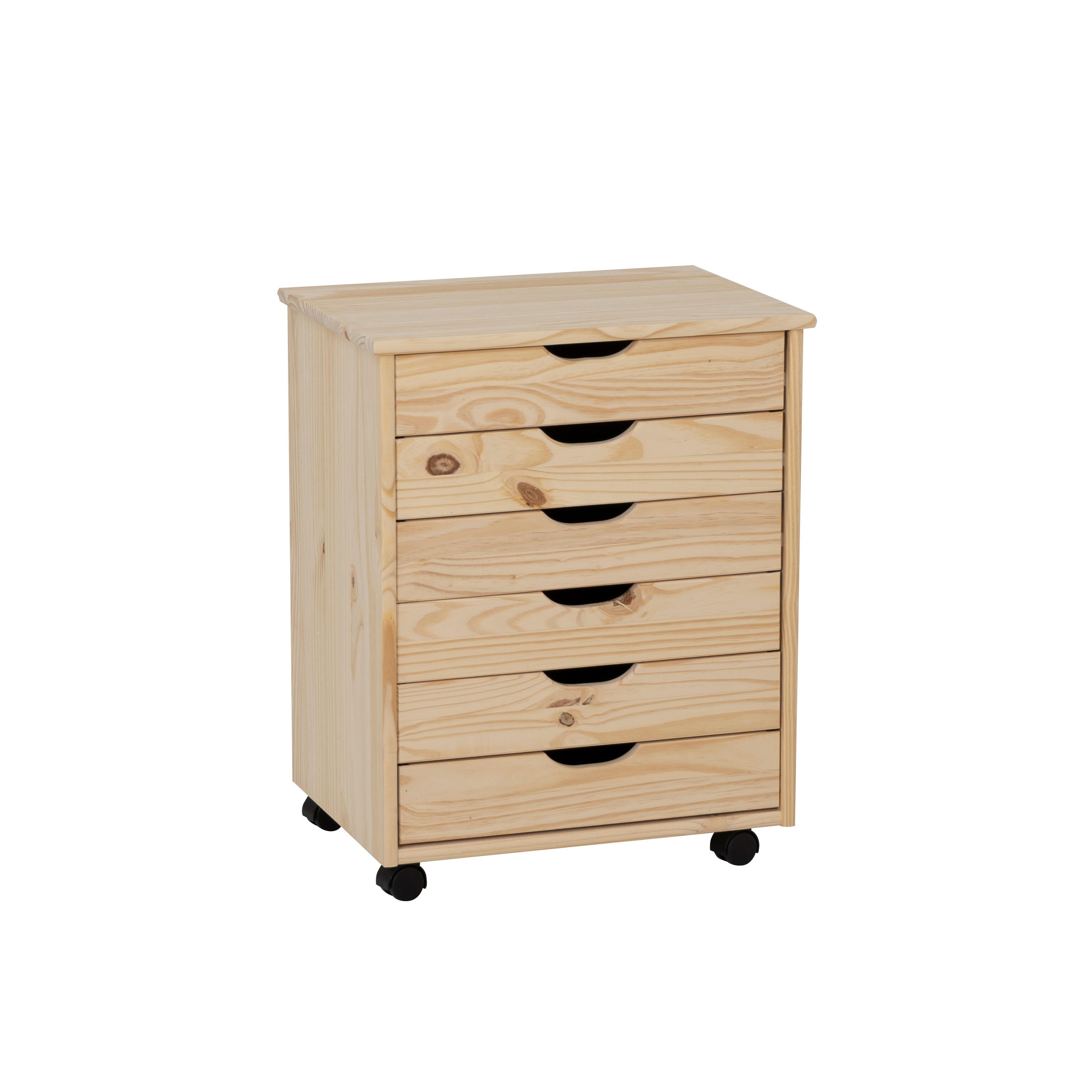Linon Rudy Solid 6 Drawer Storage Cabinet, , large