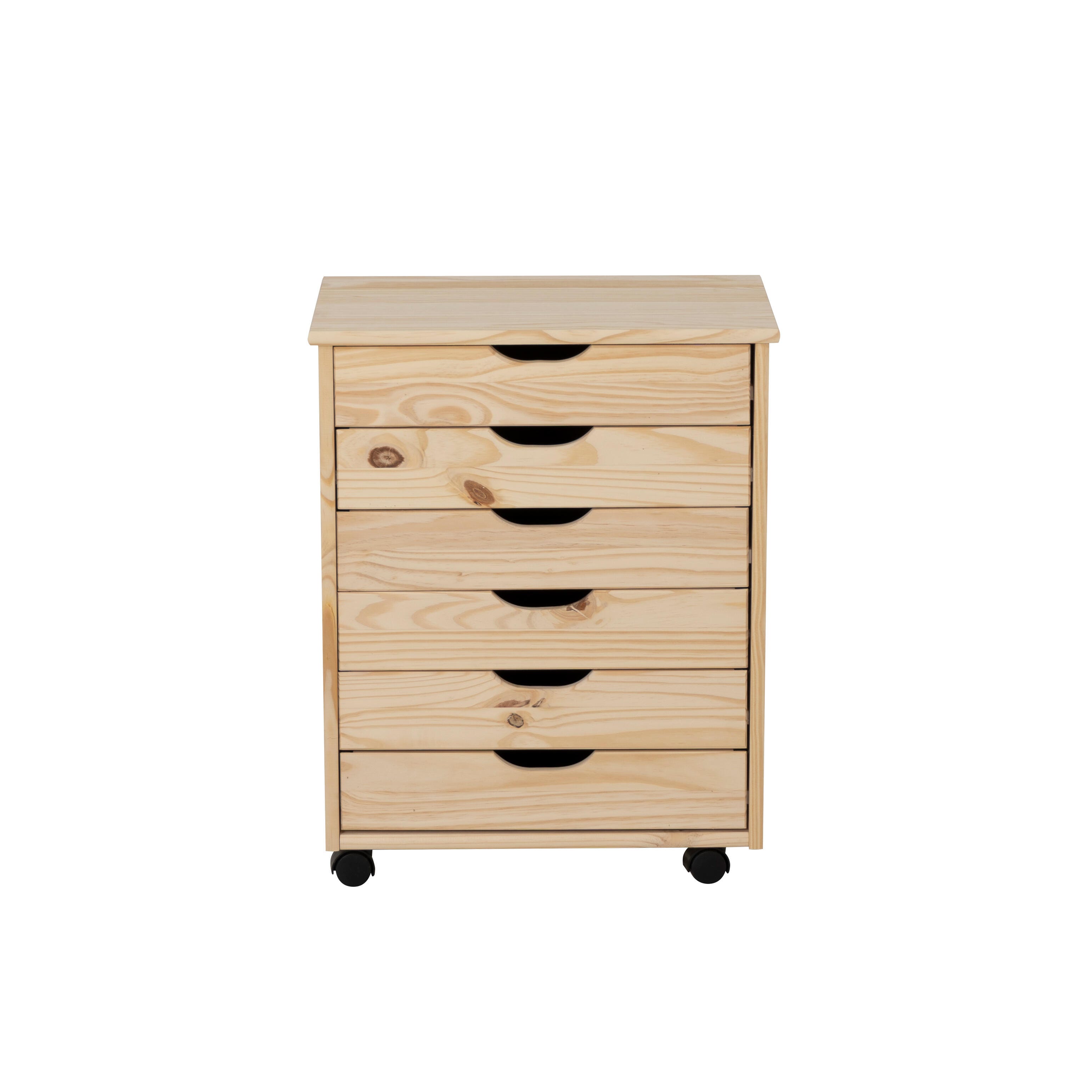 Linon Rudy Solid 6 Drawer Storage Cabinet, , large