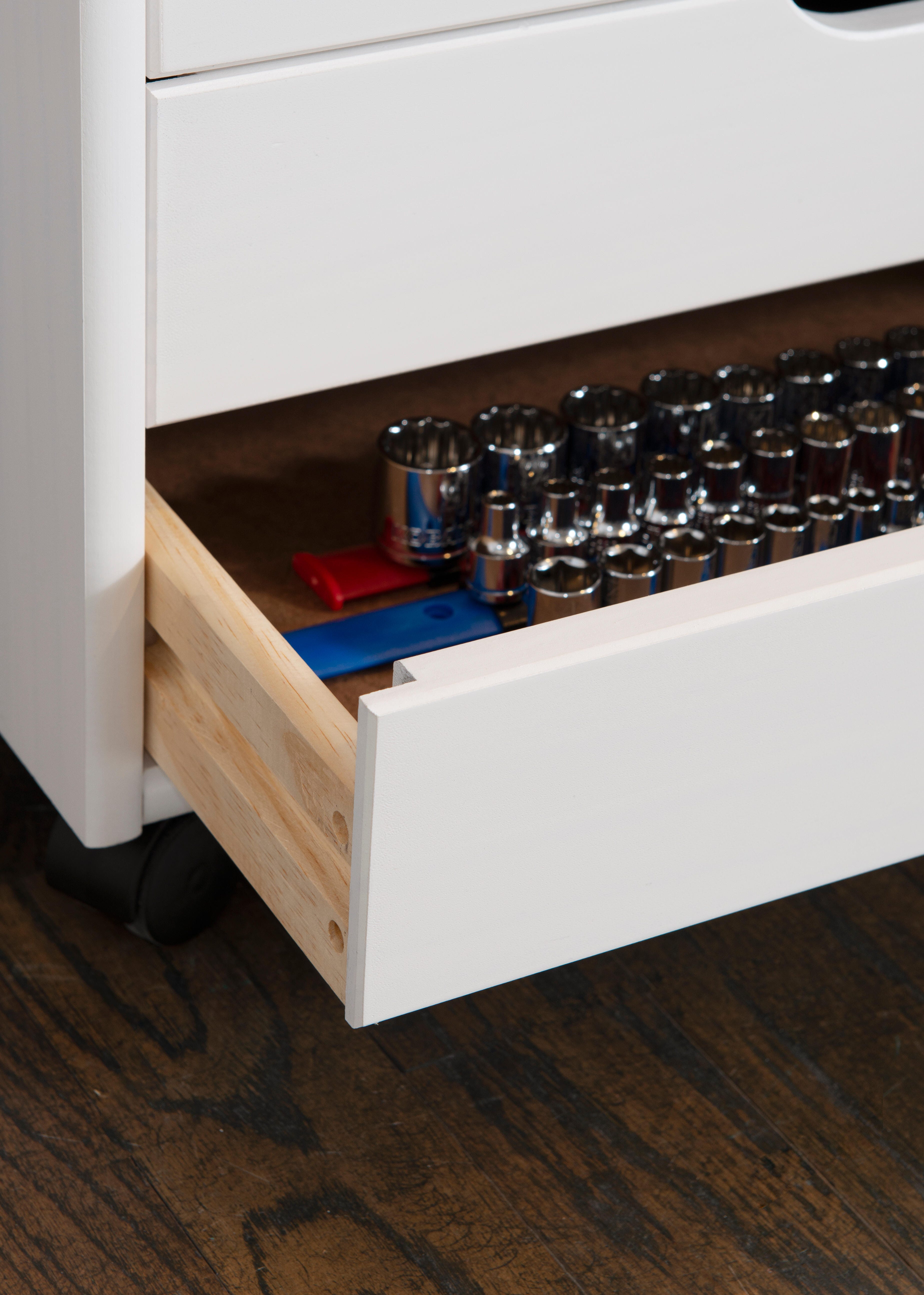 Linon Rudy 6 Drawer Storage Cabinet, White, large