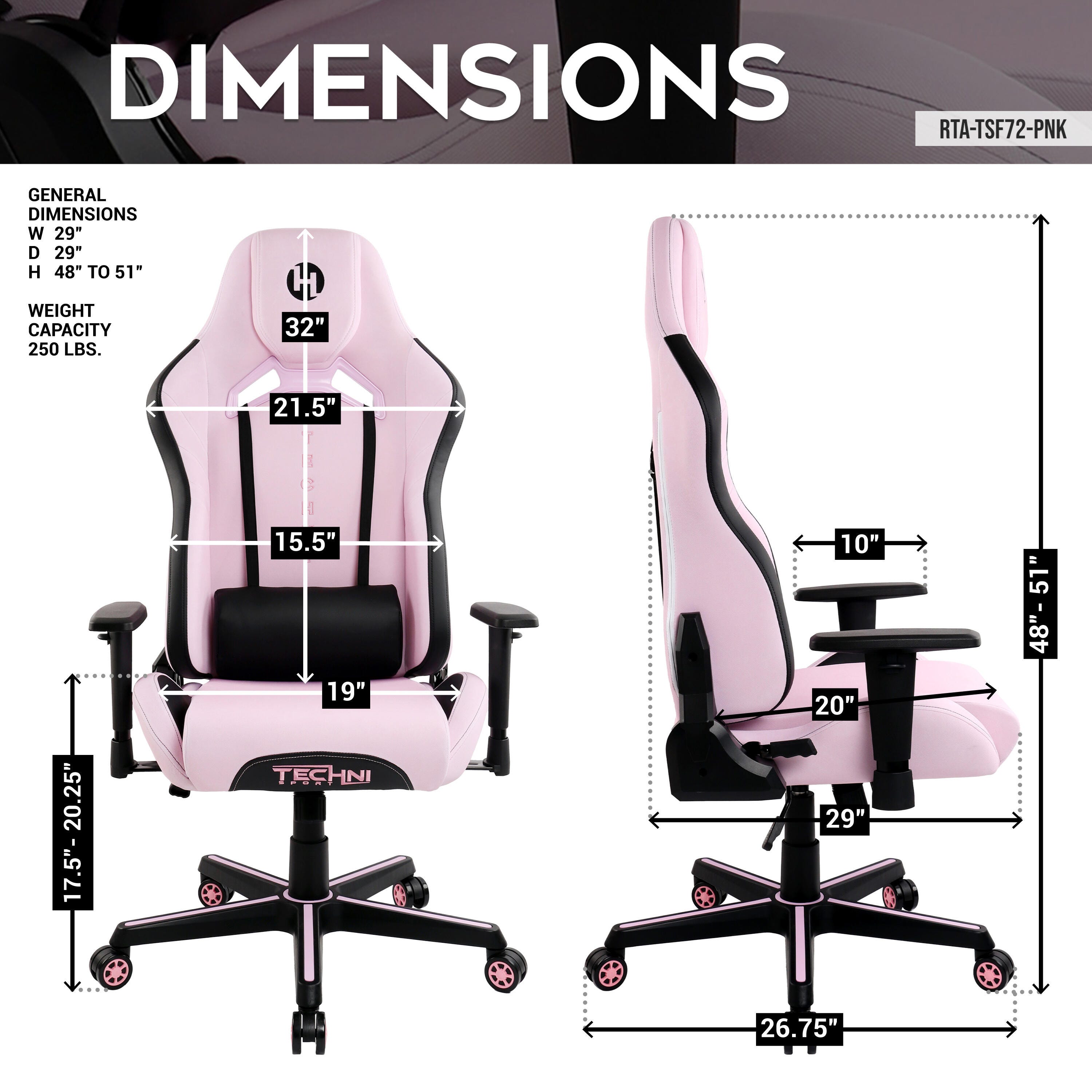 Techni Sport Echo Gaming Chair, , large