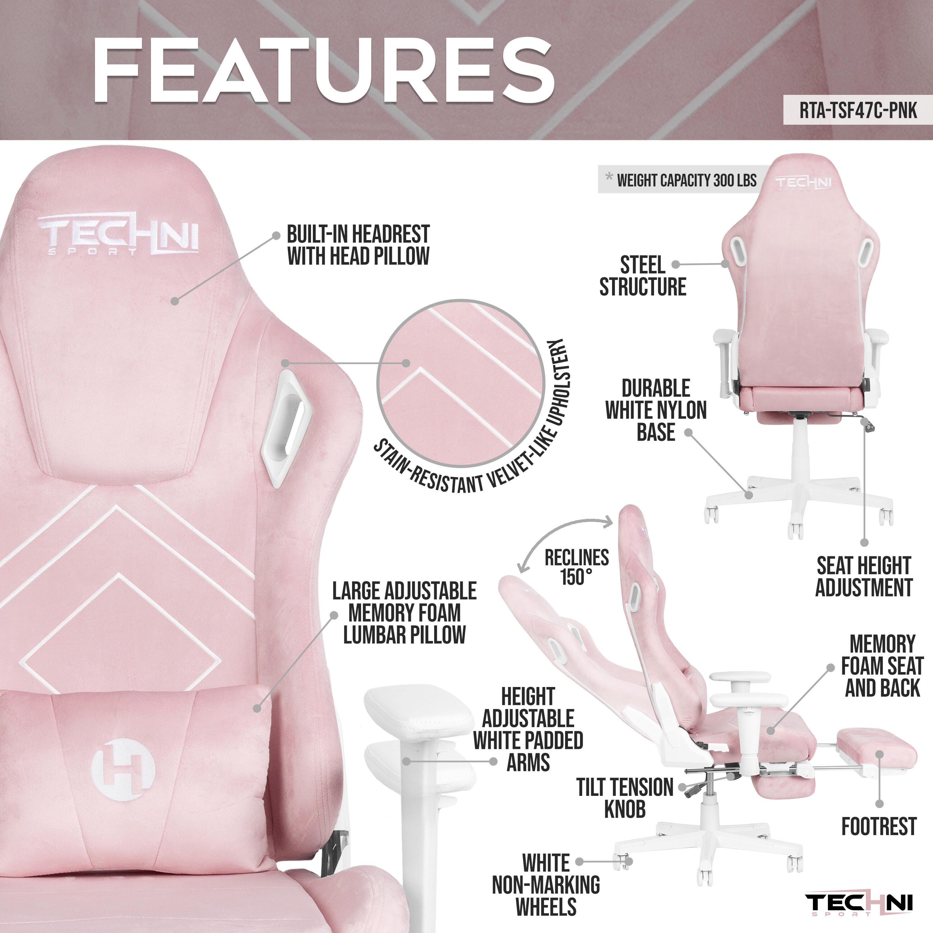 Techni Sport Gaming Chair, , large