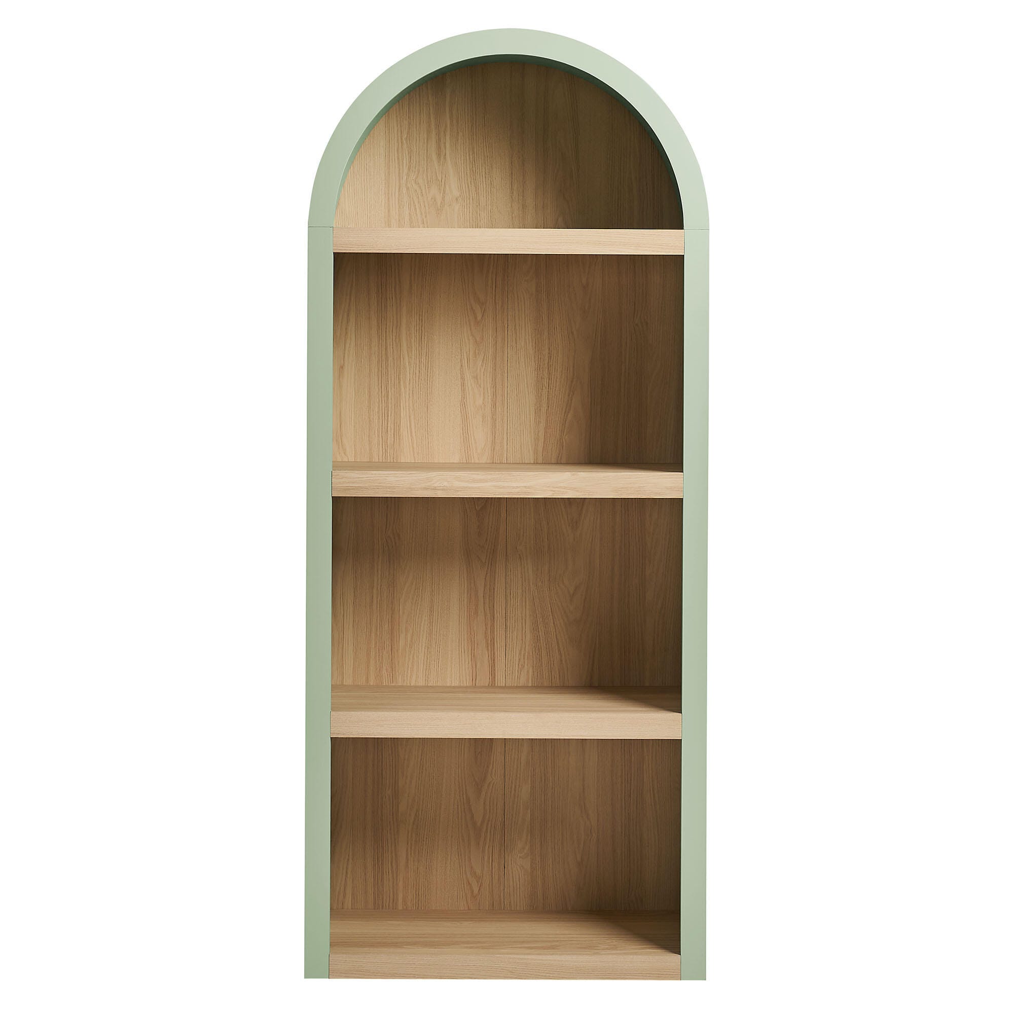 Modway Caleb 75" Bookcase, Sage, large