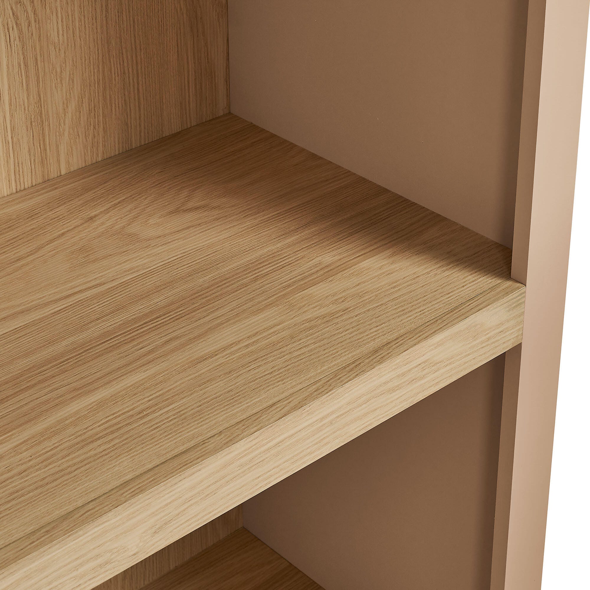 Modway Caleb 75" Bookcase, Tan, large