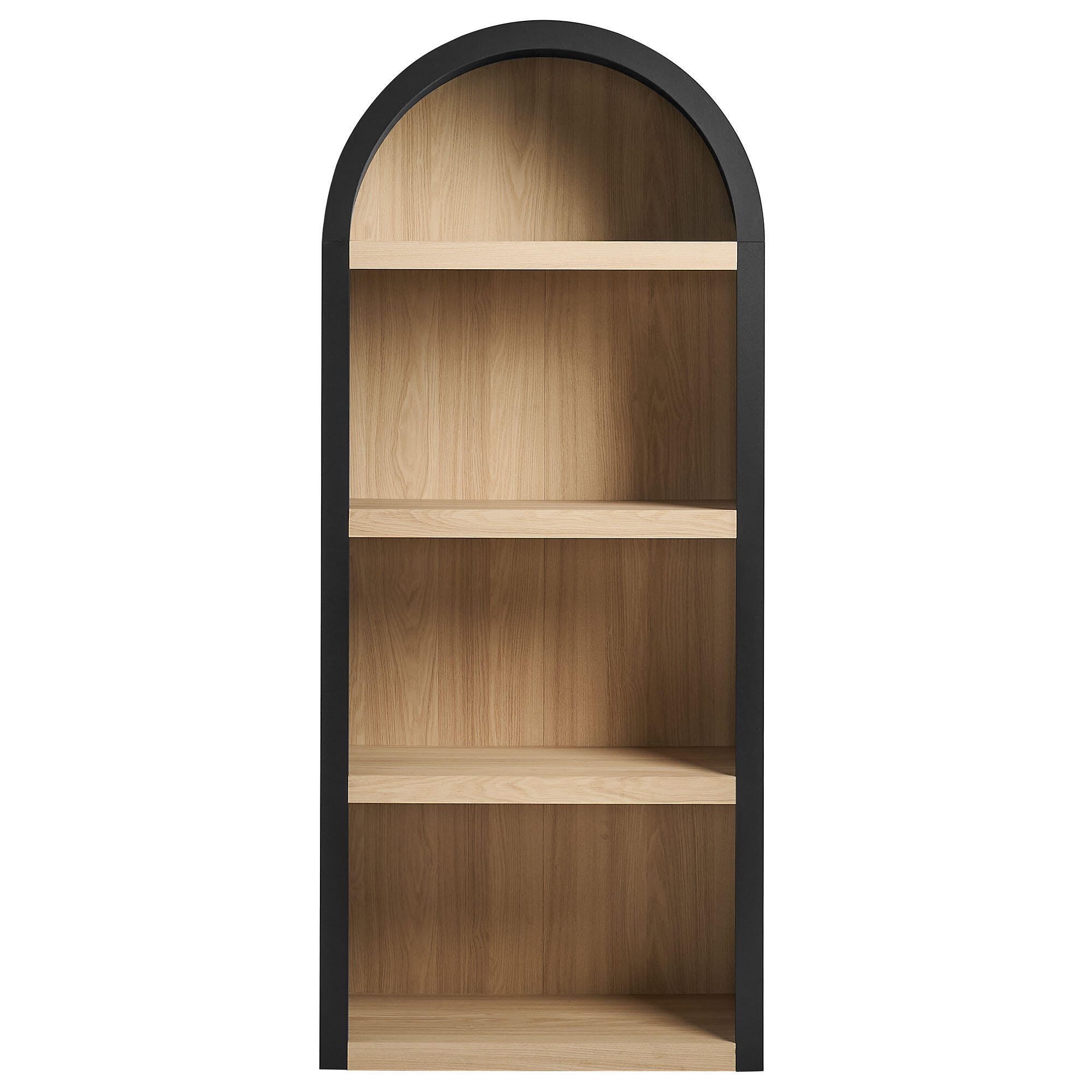 Modway Caleb 75" Bookcase, Black, large