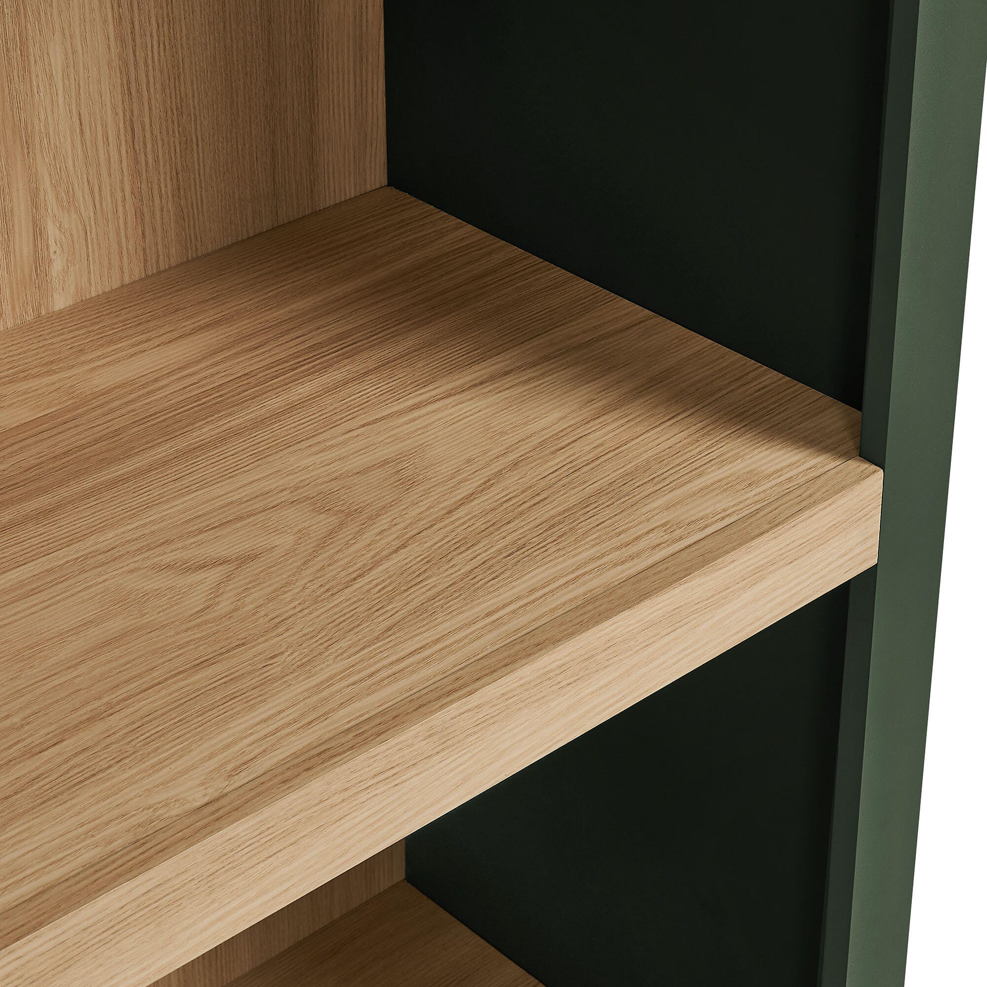 Modway Caleb 75" Bookcase, Hunter Green, large