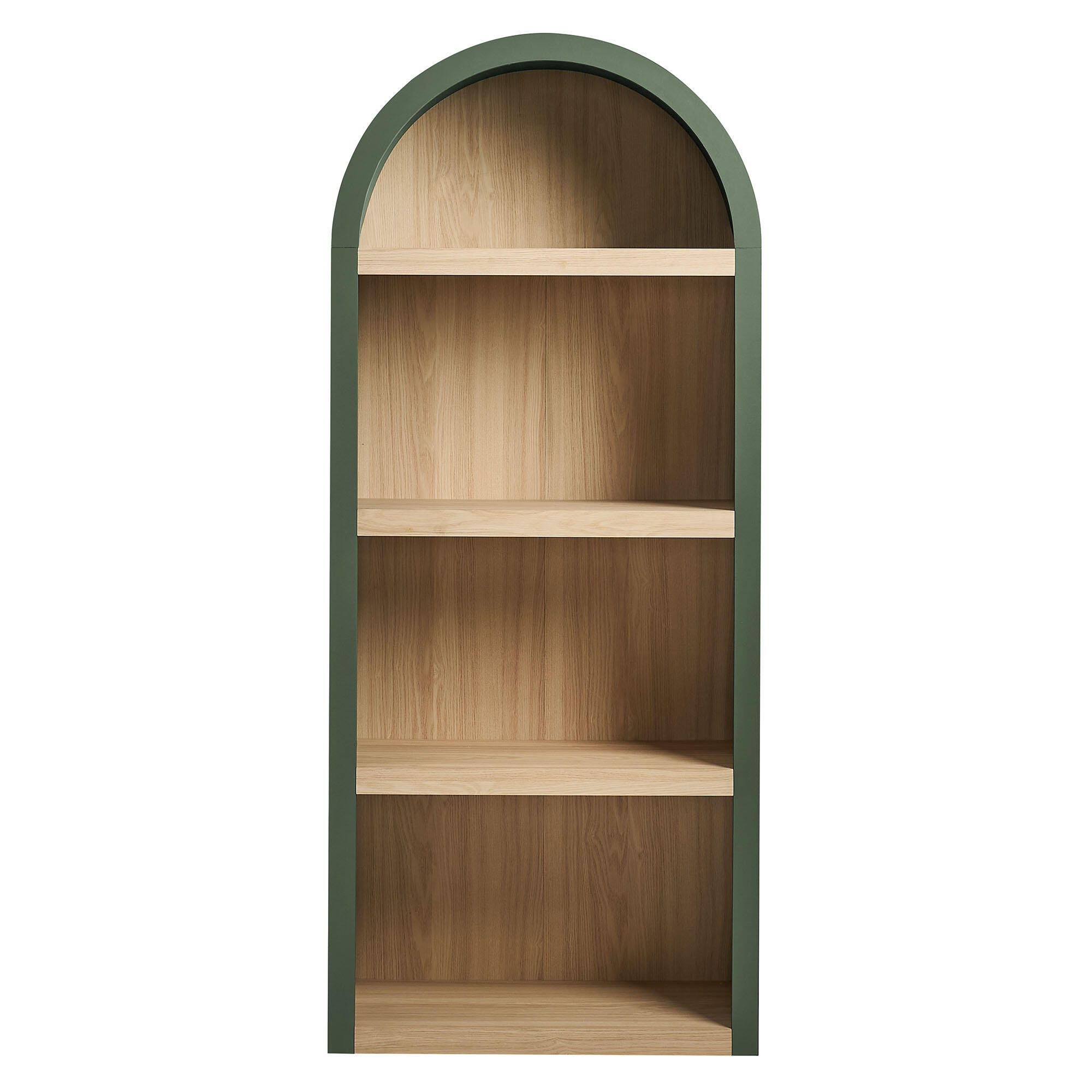 Modway Caleb 75" Bookcase, Hunter Green, large