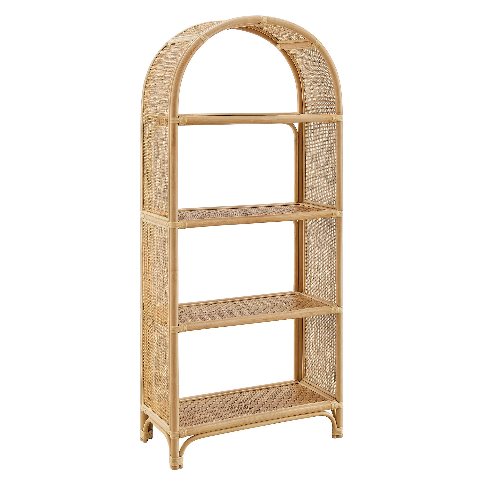 Modway Celeste 68" Bookcase, Natural, large