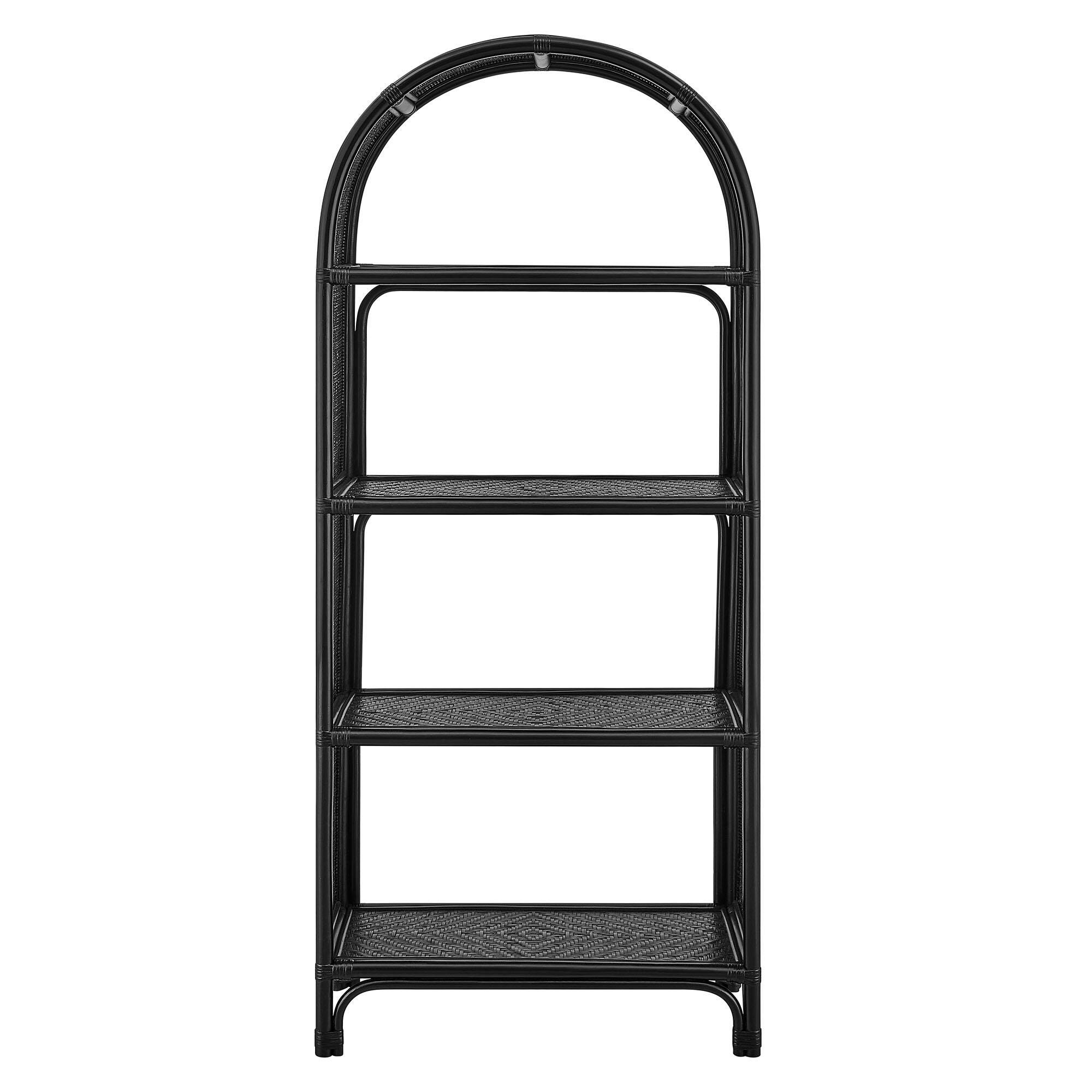 Modway Celeste 68" Bookcase, Black, large