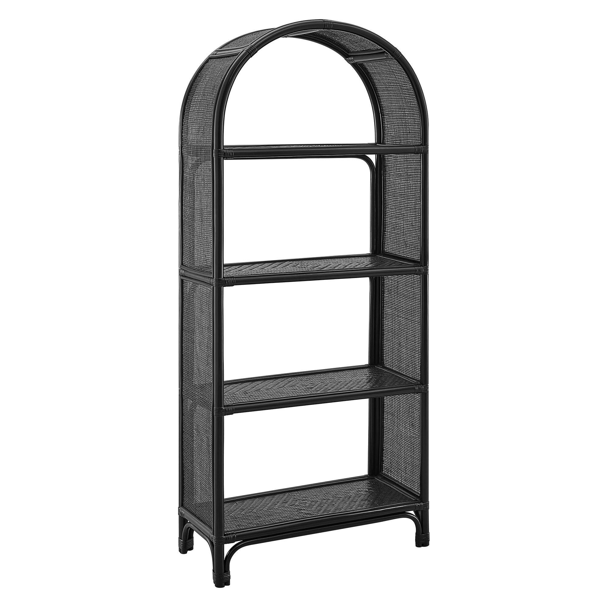 Modway Celeste 68" Bookcase, Black, large