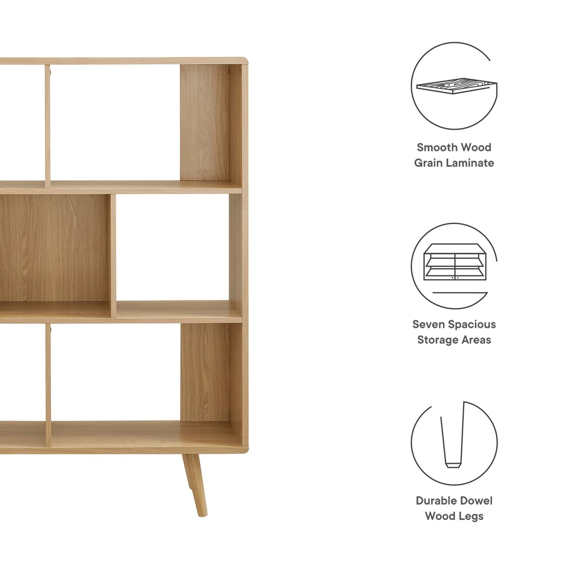 Modway Transmit Solid 53" Bookcase, , large