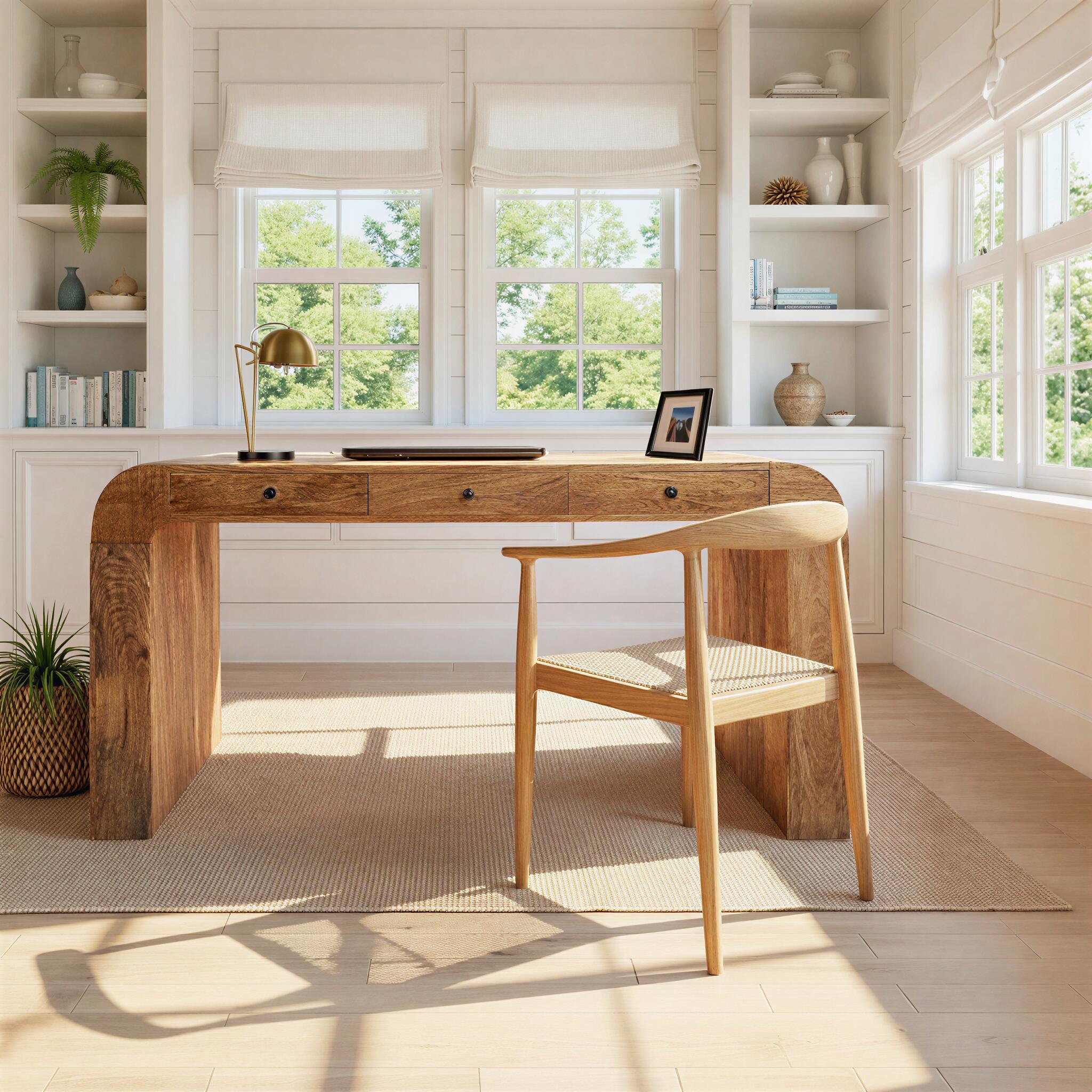 Storied Home 60" Home Office Desk, , rollover