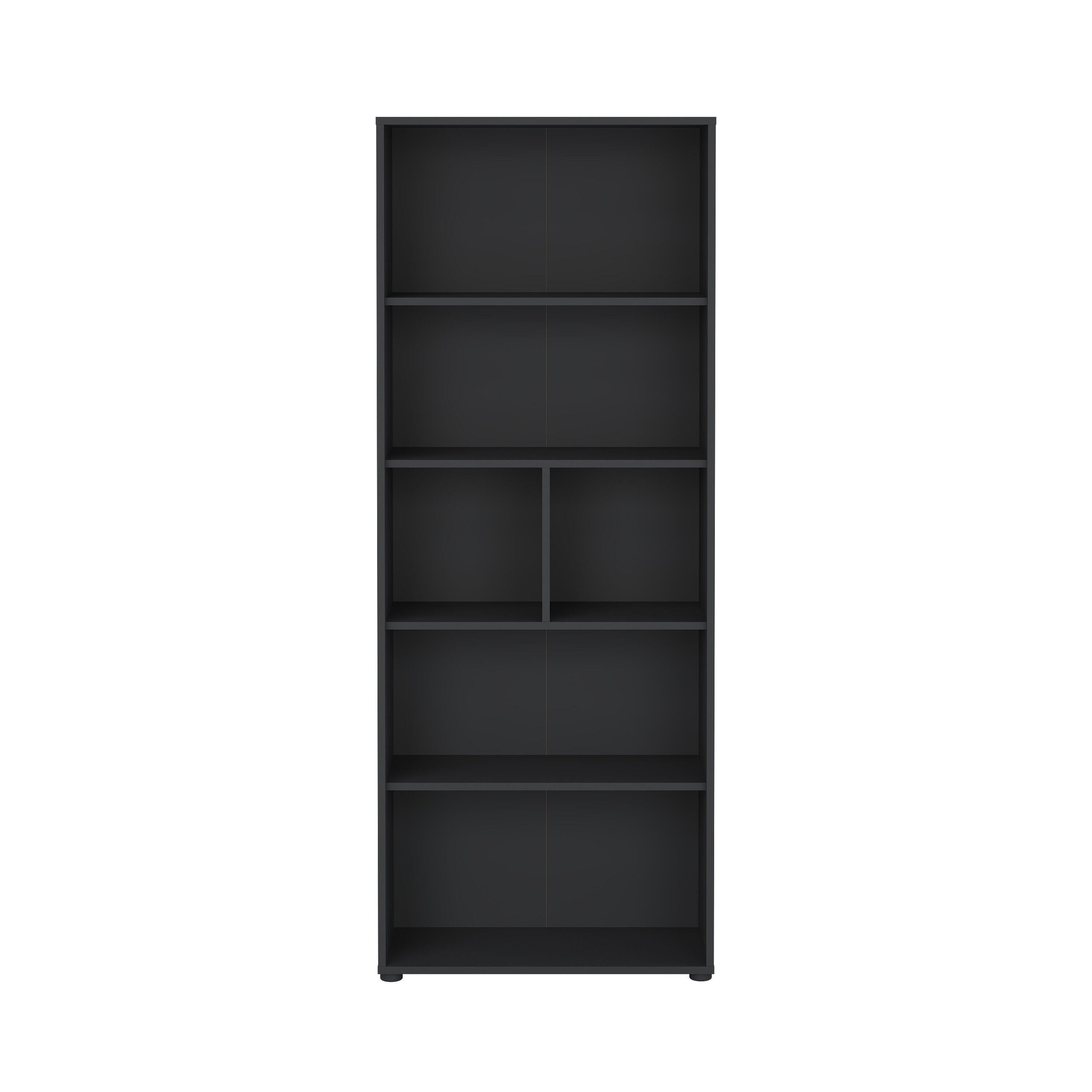 Sign Adjustable 6 Shelf Home Office Bookcase, , large