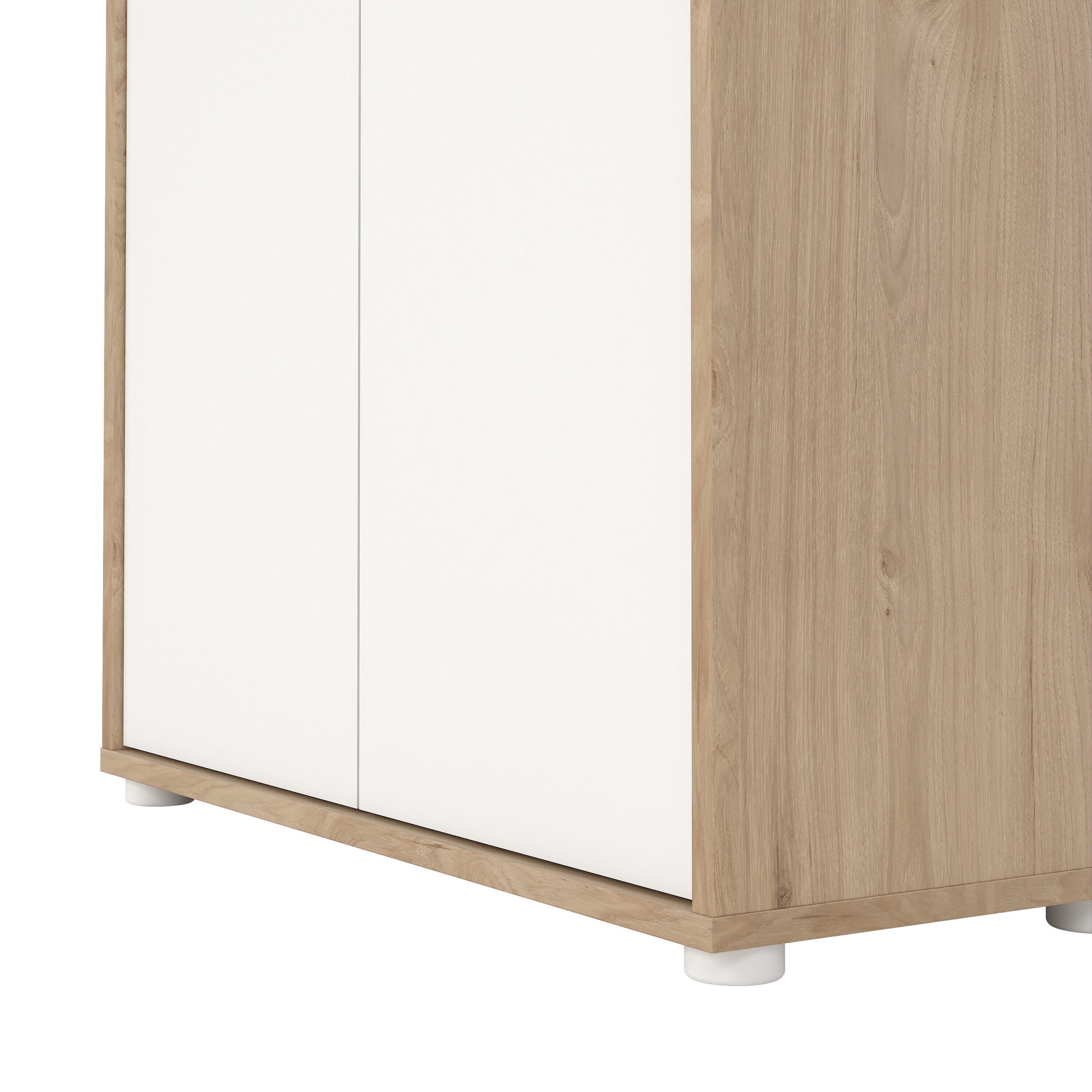 Tvilum Sign 48" Adjustable Bookcase, Jackson Hickory/White, large