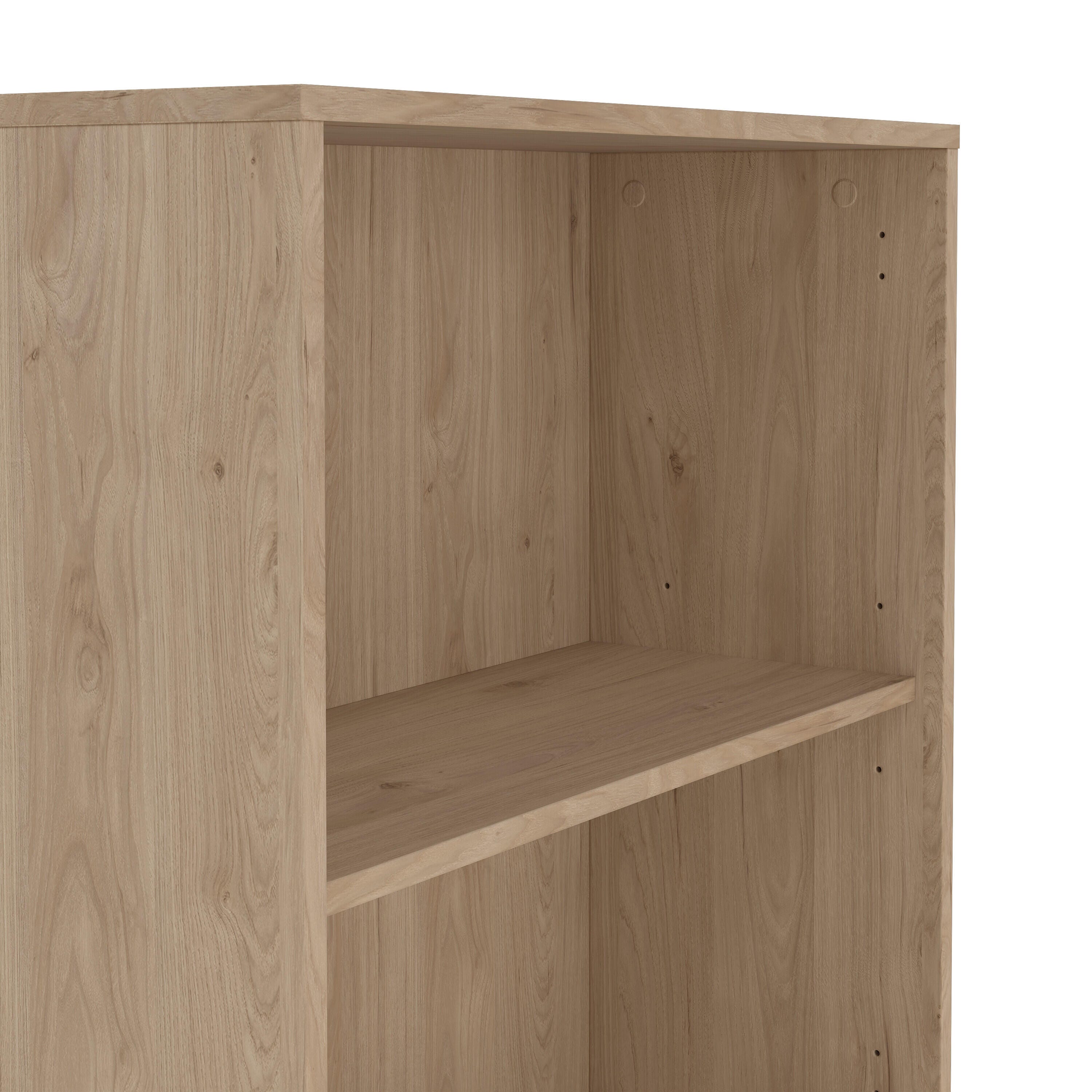 Tvilum Sign 80" Bookcase, Jackson Hickory/White, large