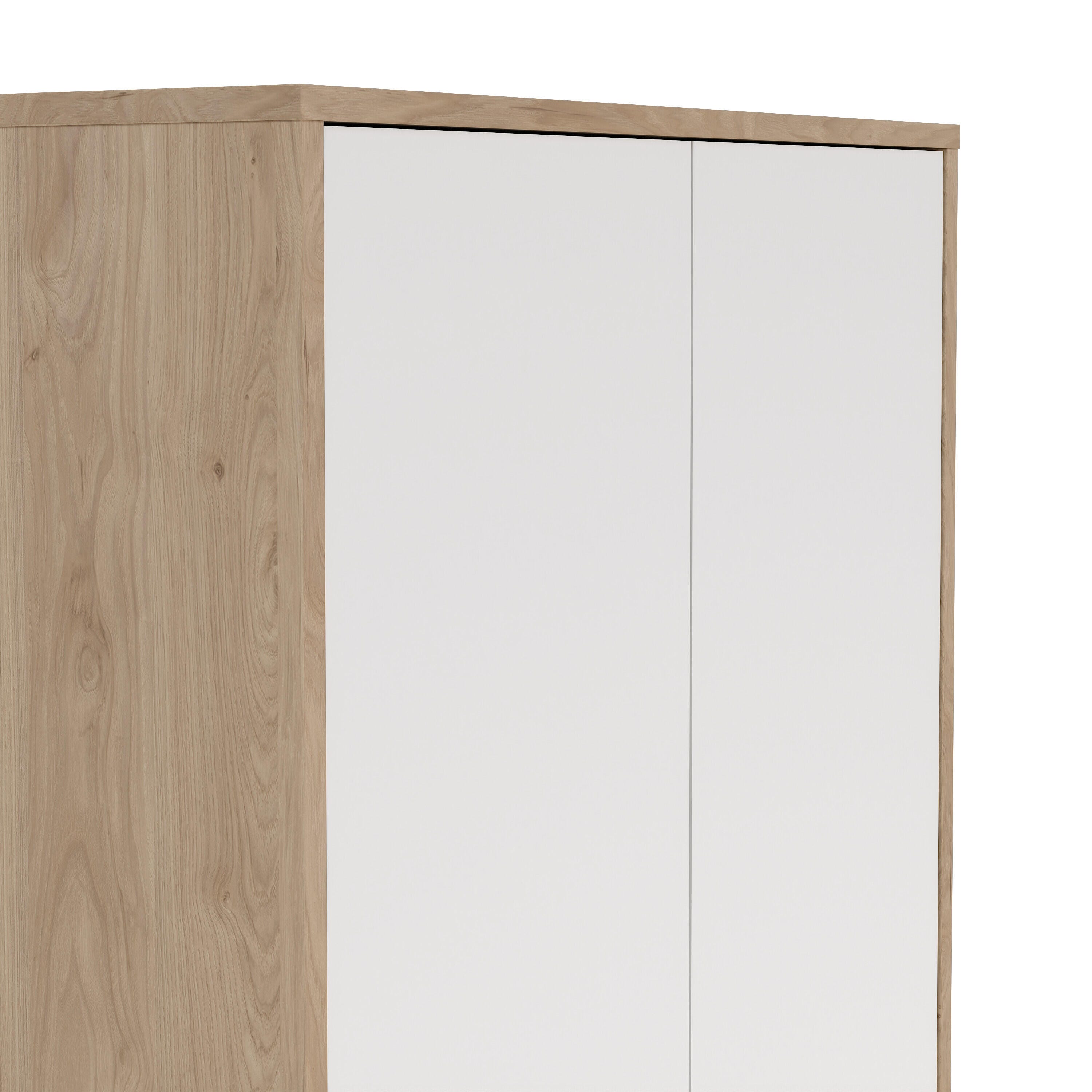 Tvilum Sign 80" Bookcase, Jackson Hickory/White, large