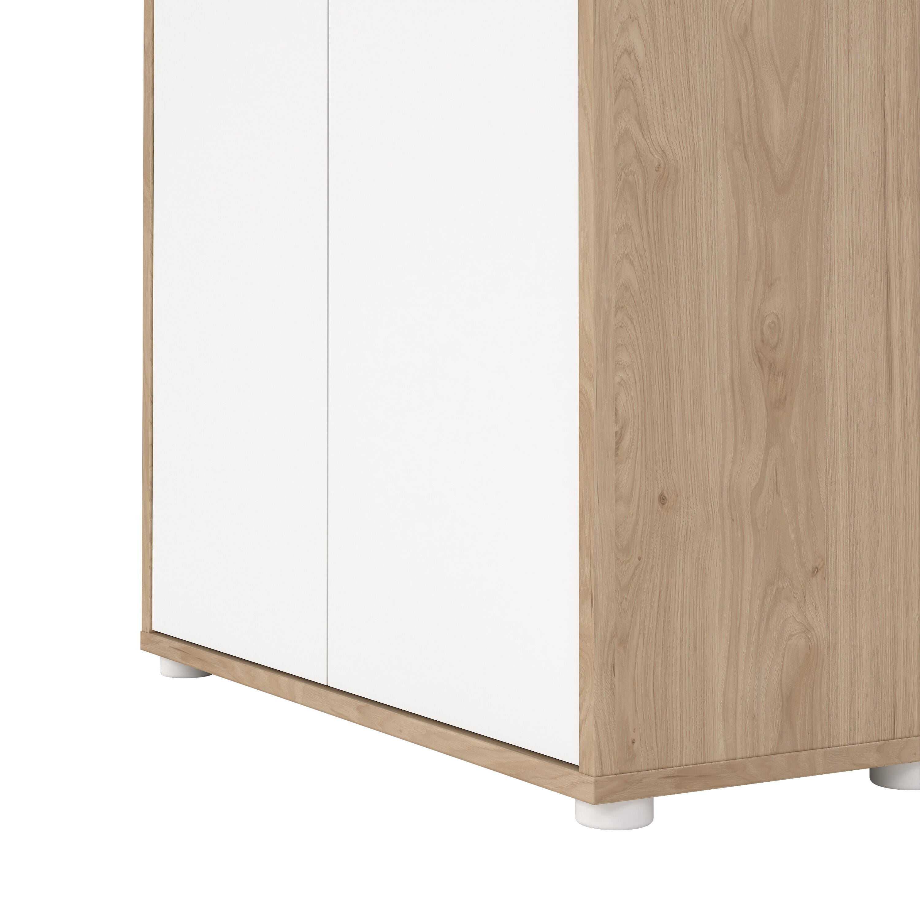 Tvilum Sign 80" Bookcase, Jackson Hickory/White, large