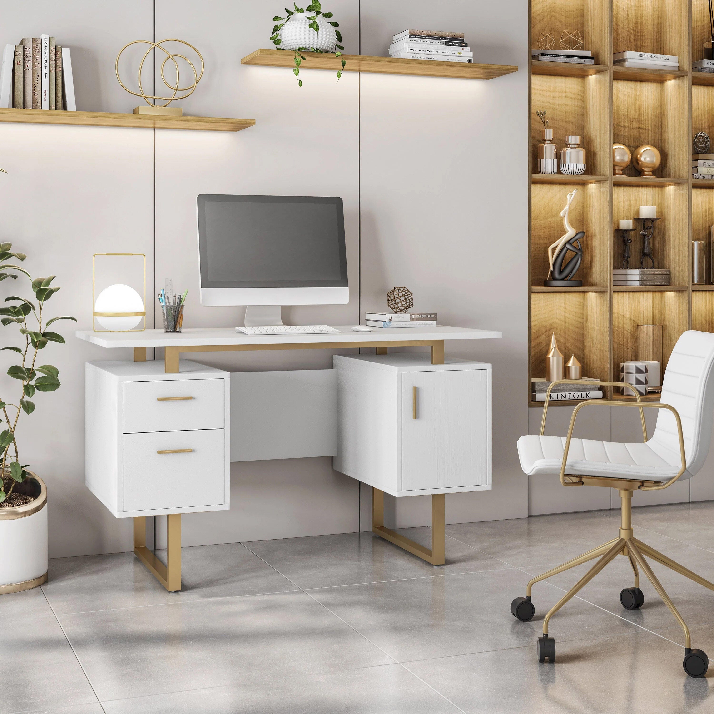 Techni Mobili 51" Home Office Desk, , rollover