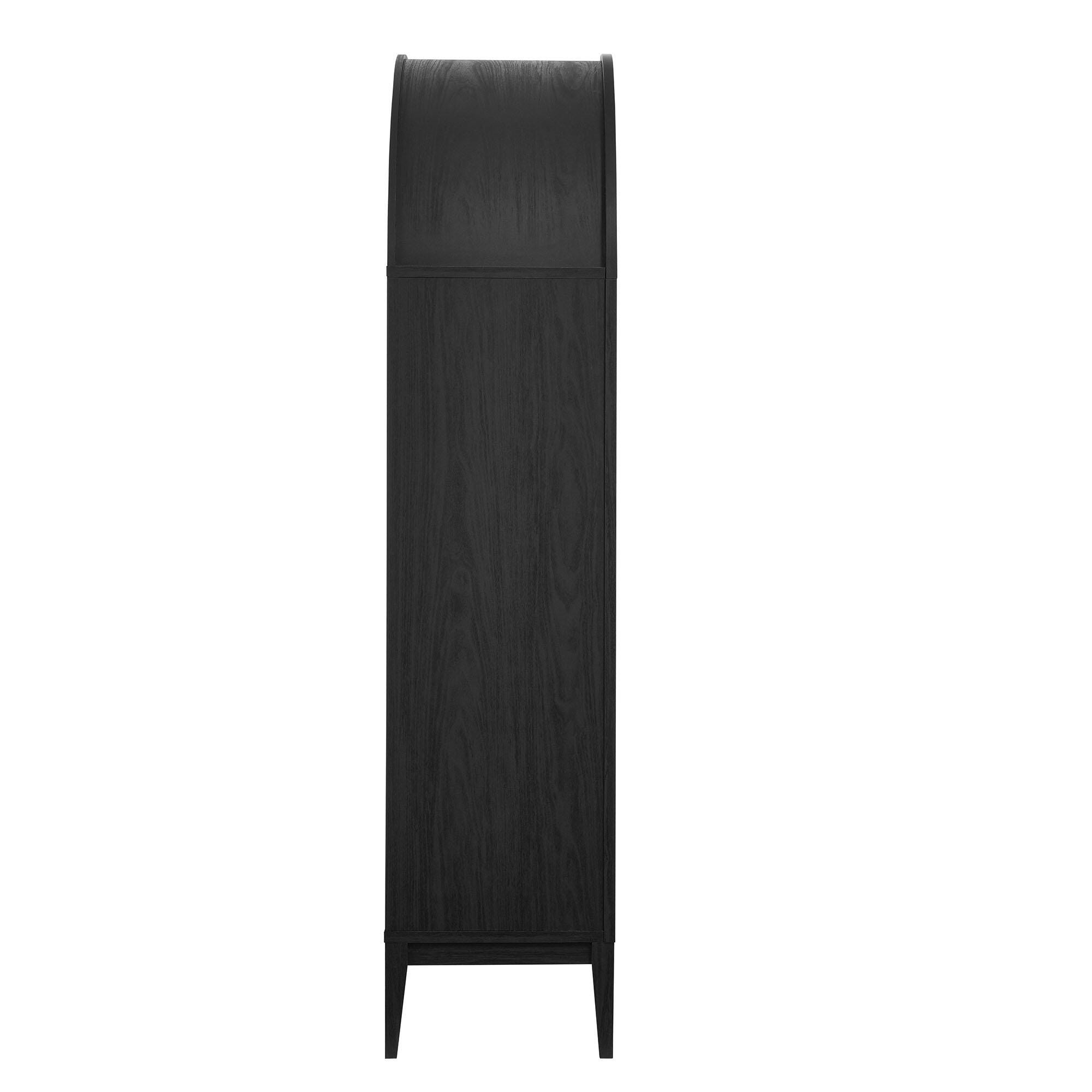 Modway Nolan Storage Cabinet, Black Oak, large