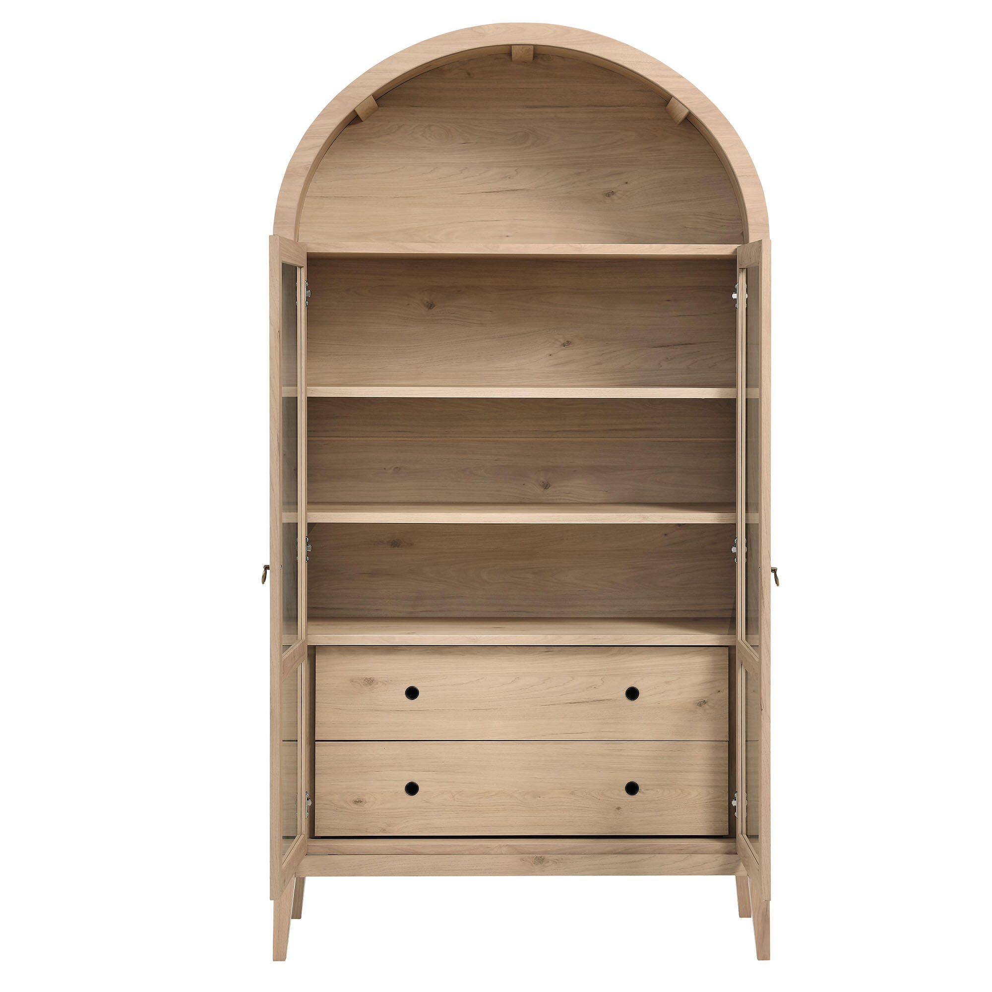 Modway Nolan Storage Cabinet, Light Oak, large
