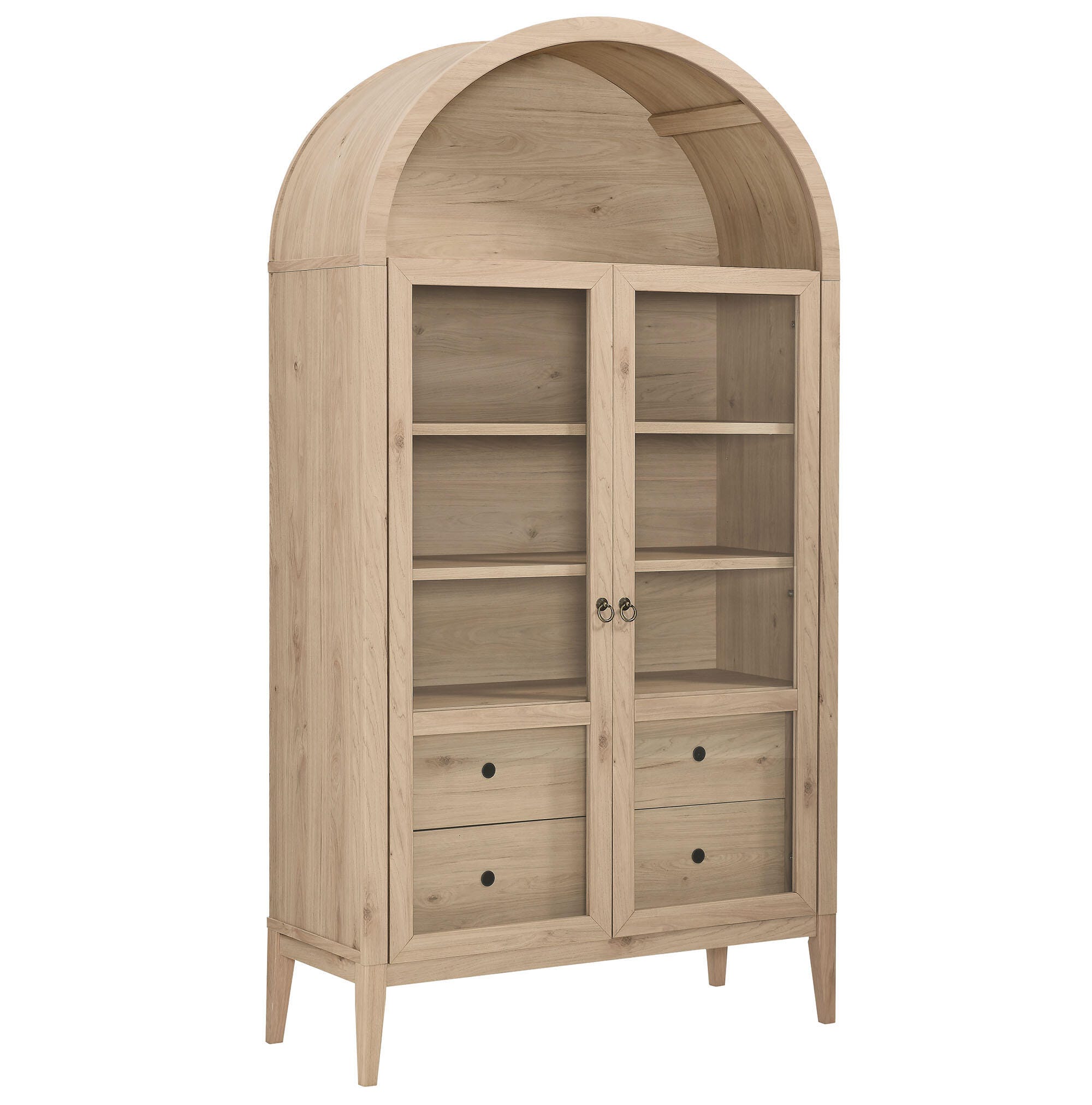 Modway Nolan Storage Cabinet, Light Oak, large