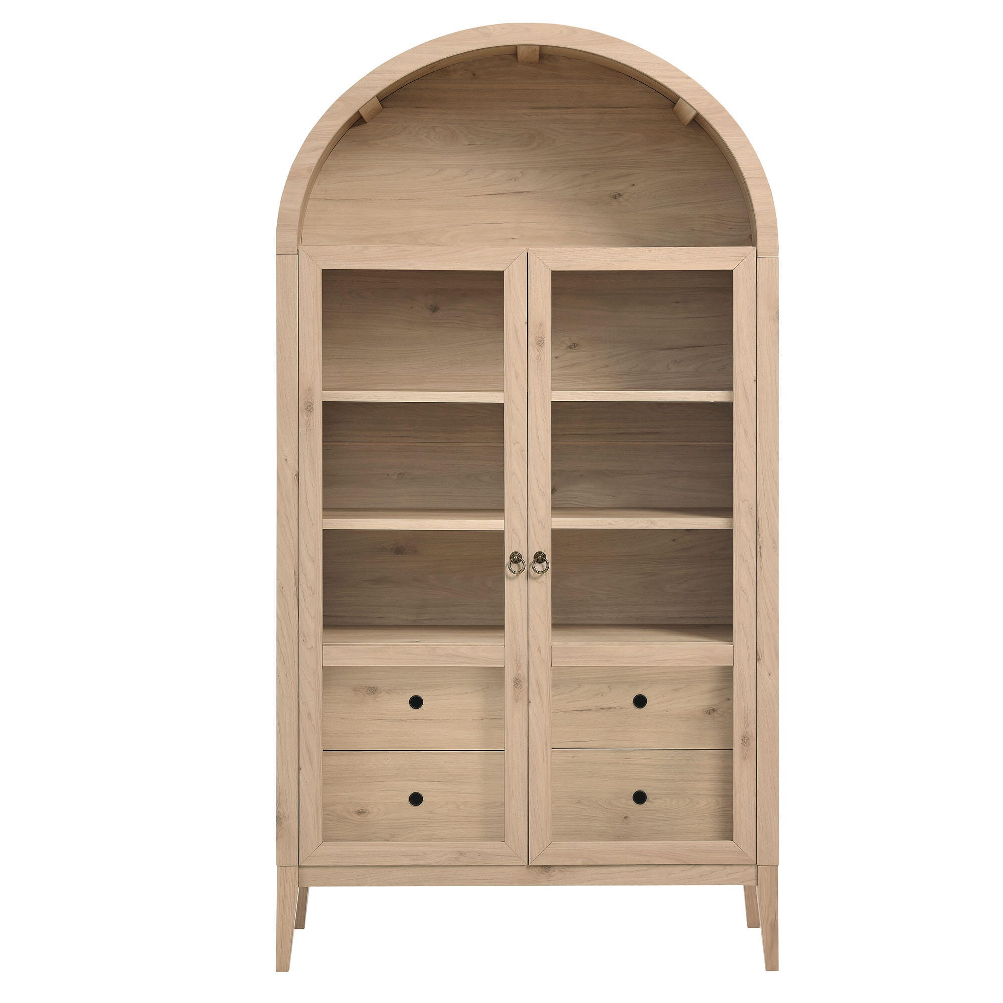 Modway Nolan Storage Cabinet, Light Oak, large