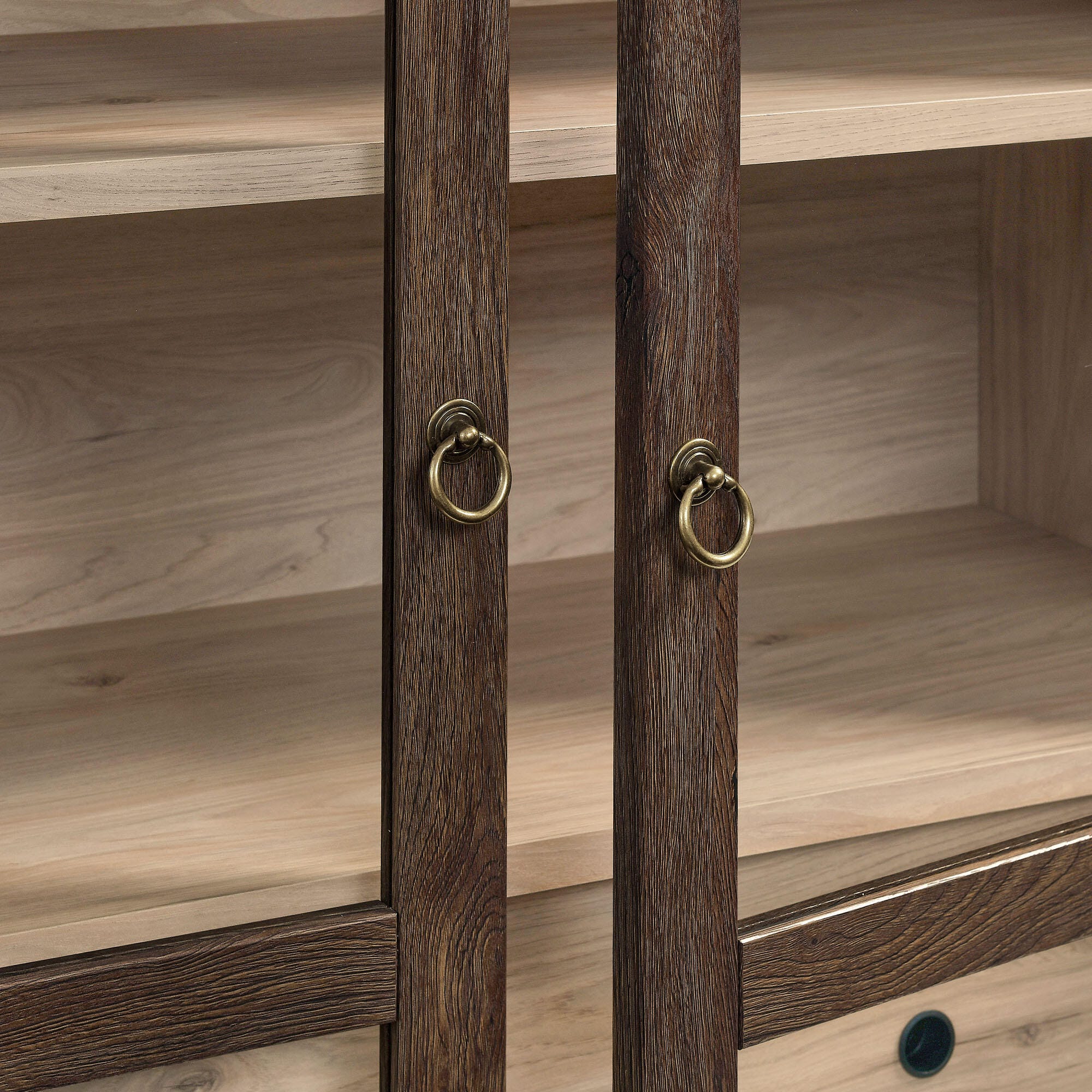 Modway Nolan Storage Cabinet, Walnut/Light Oak, large