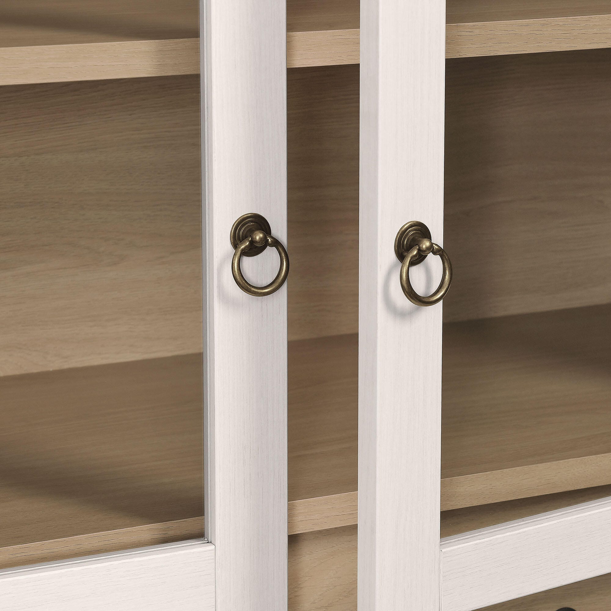 Modway Nolan Storage Cabinet, Ivory Oak, large