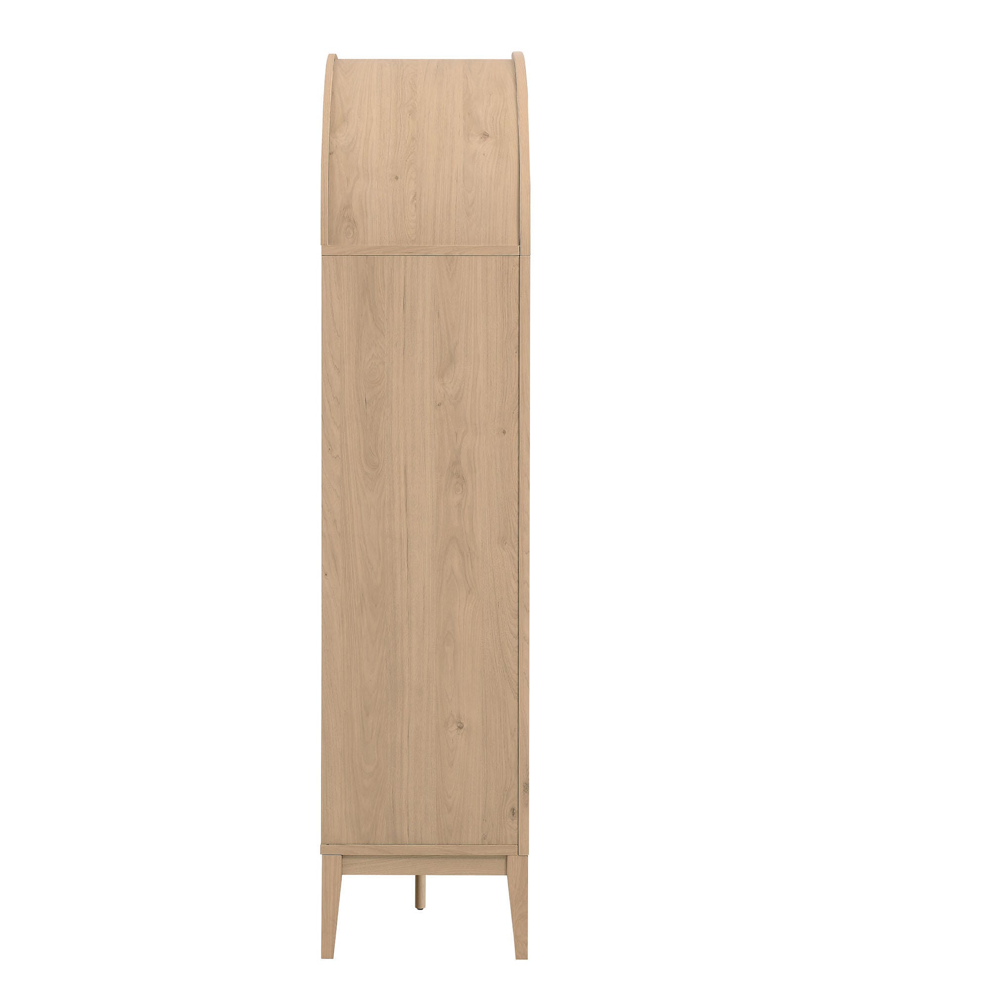 Modway Nolan 74" Storage Bookcase, Light Oak, large