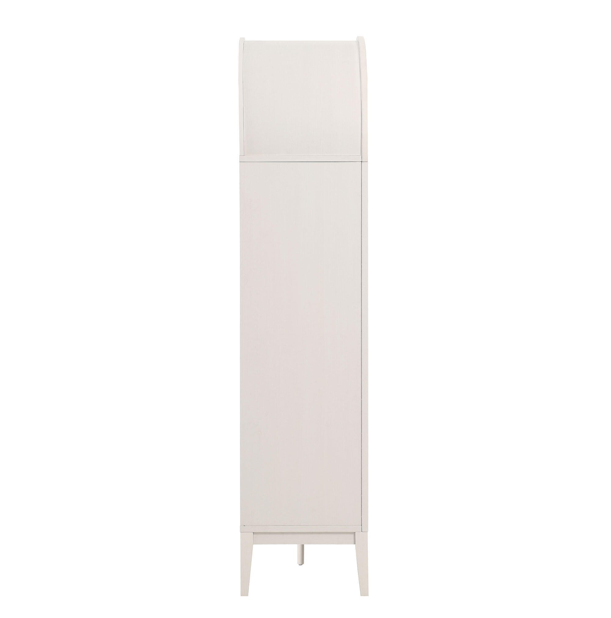 Modway Nolan 74" Storage Bookcase, Ivory, large