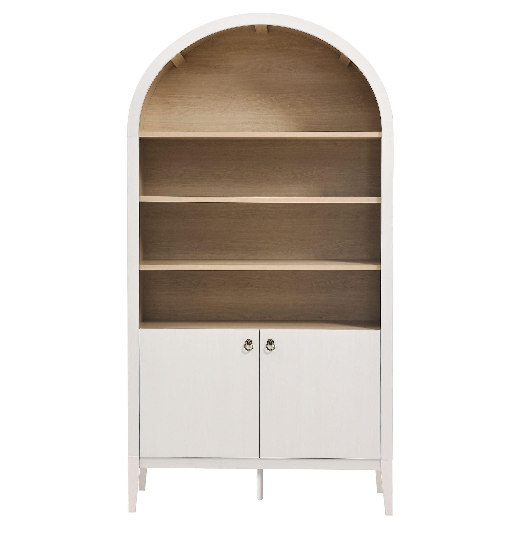 Modway Nolan 74" Storage Bookcase, Ivory, large