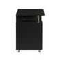 Techni Mobili 56" Home Office Desk, Black, large