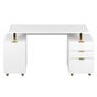 Techni Mobili 56" Home Office Desk, White, large