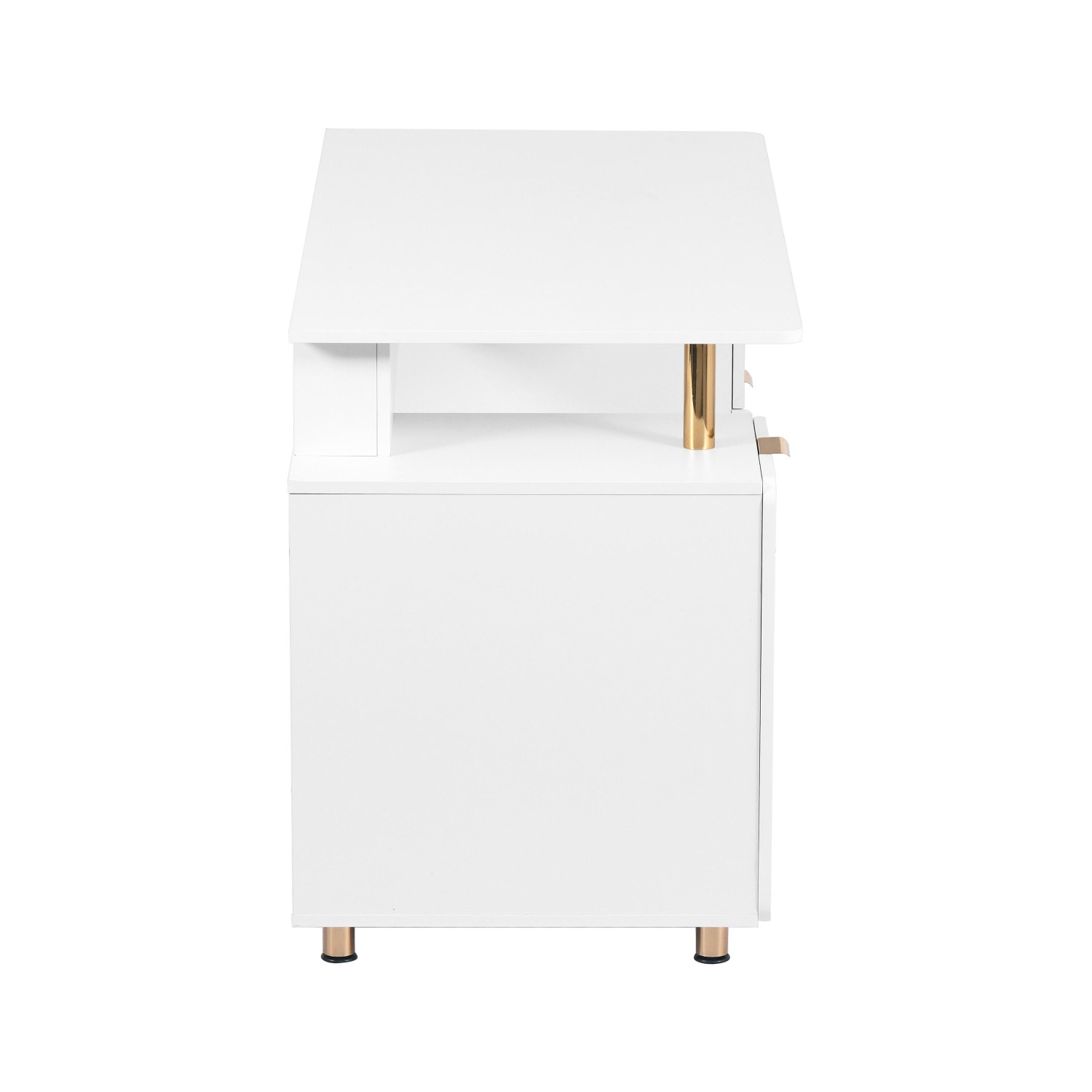 Techni Mobili 56" Home Office Desk, White, large