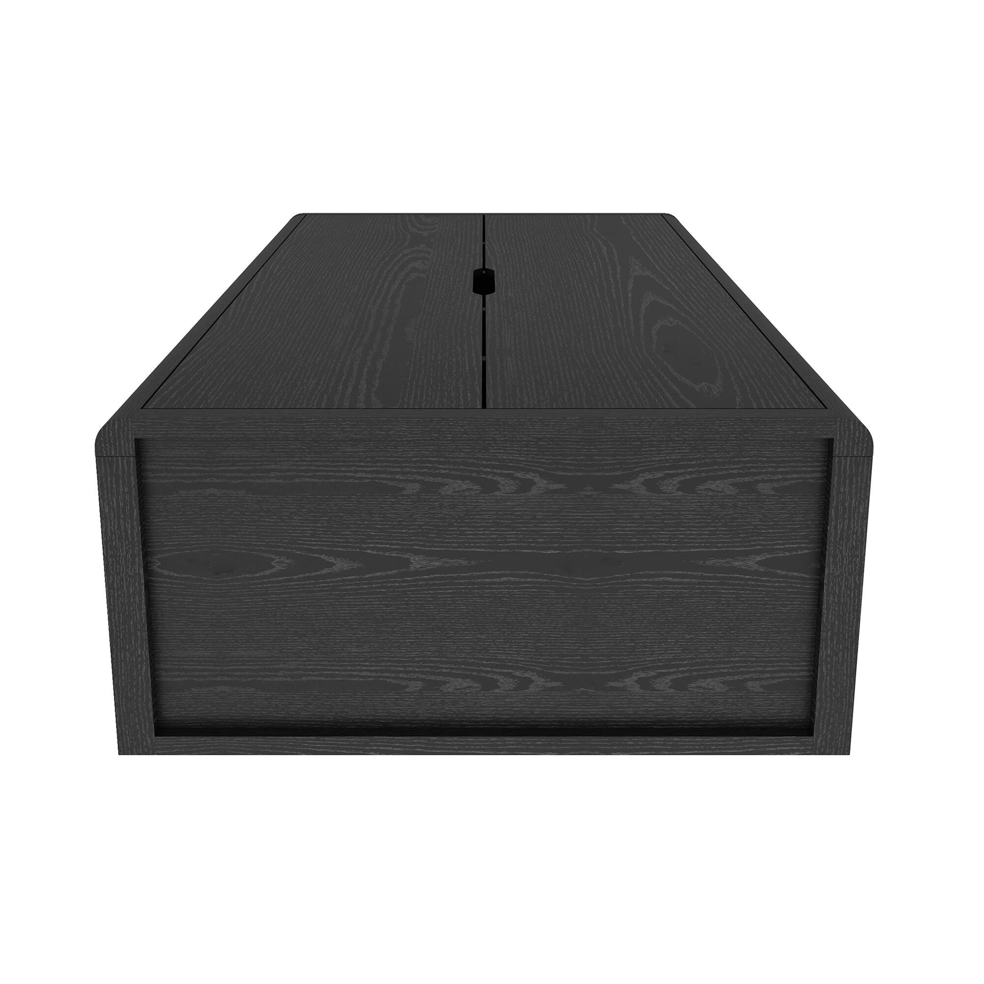Manhattan Comfort Rivington 79" Bookcase, Black, large