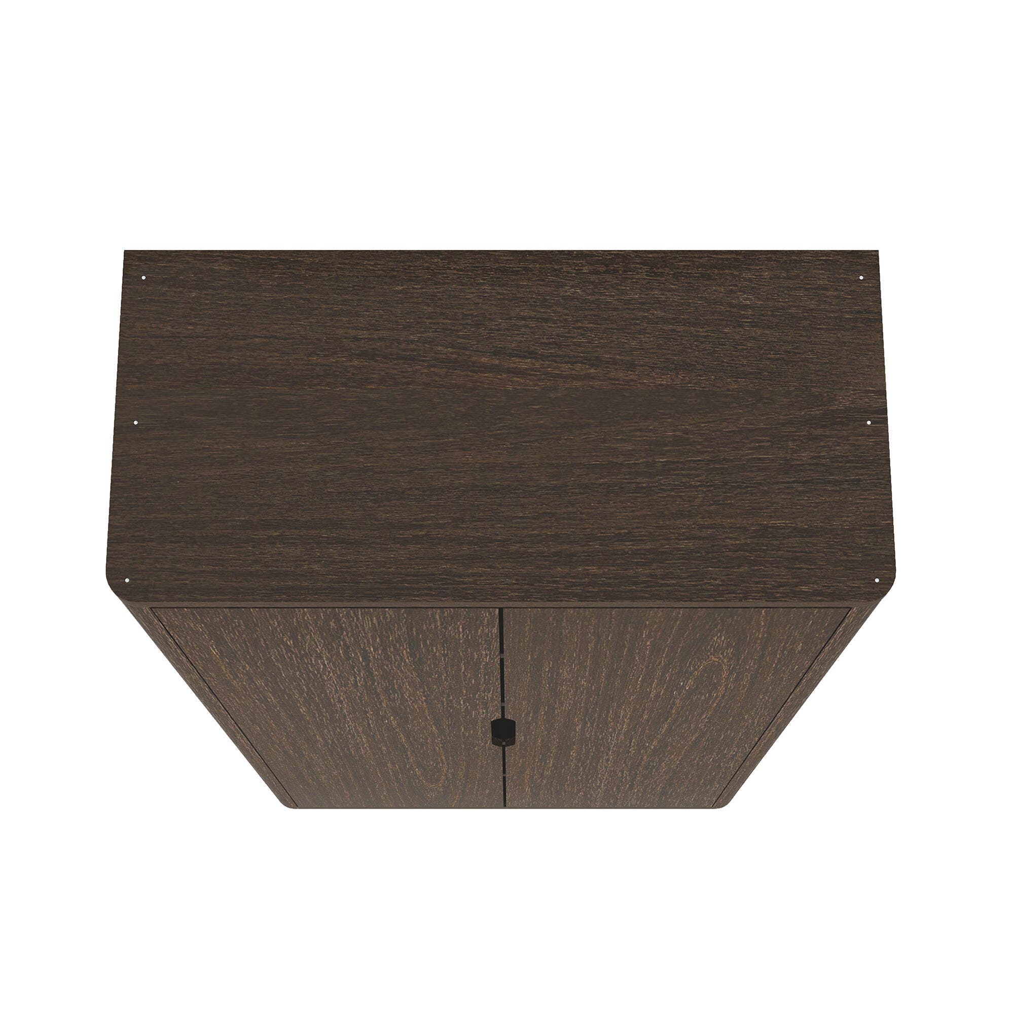 Manhattan Comfort Rivington 79" Bookcase, Walnut, large