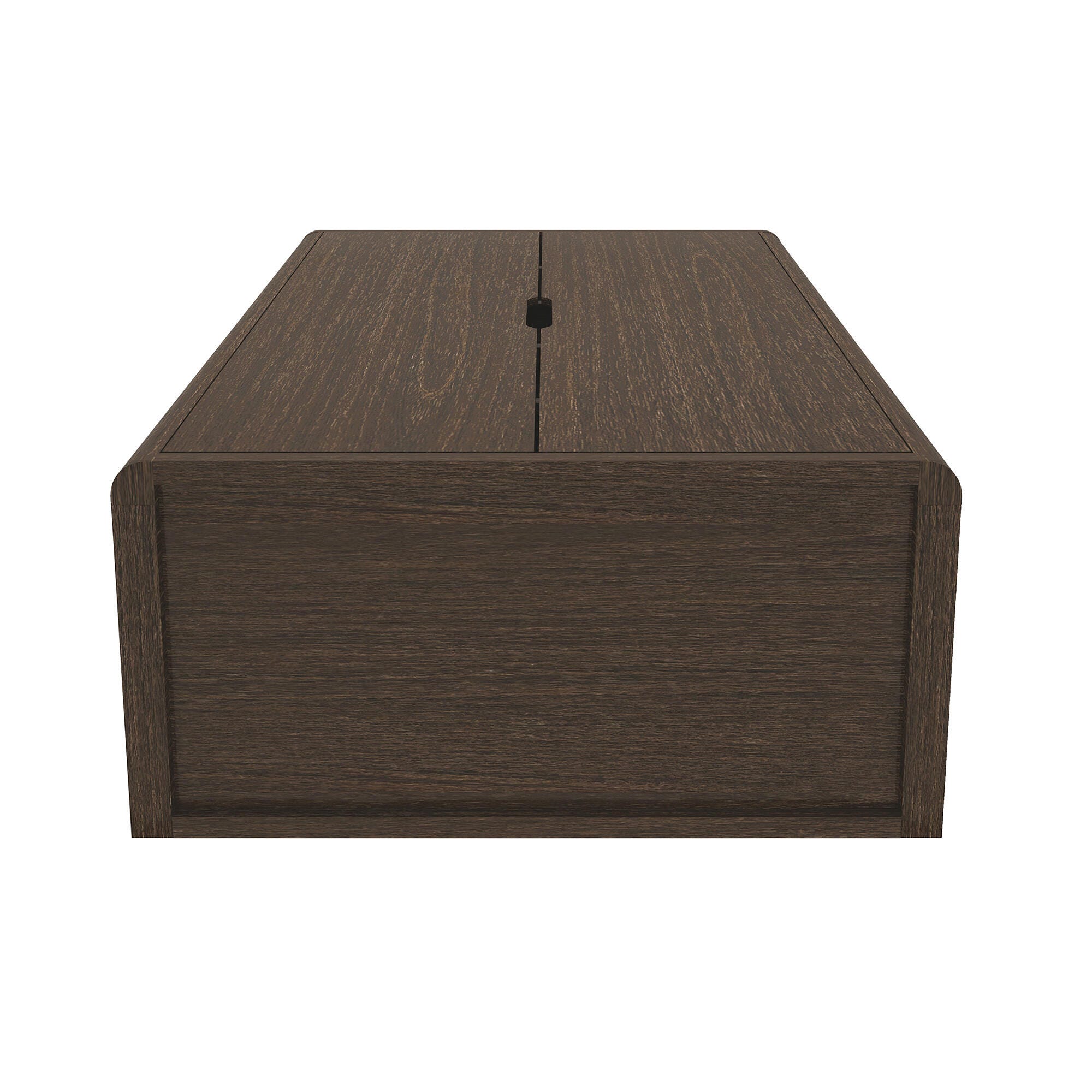 Manhattan Comfort Rivington 79" Bookcase, Walnut, large