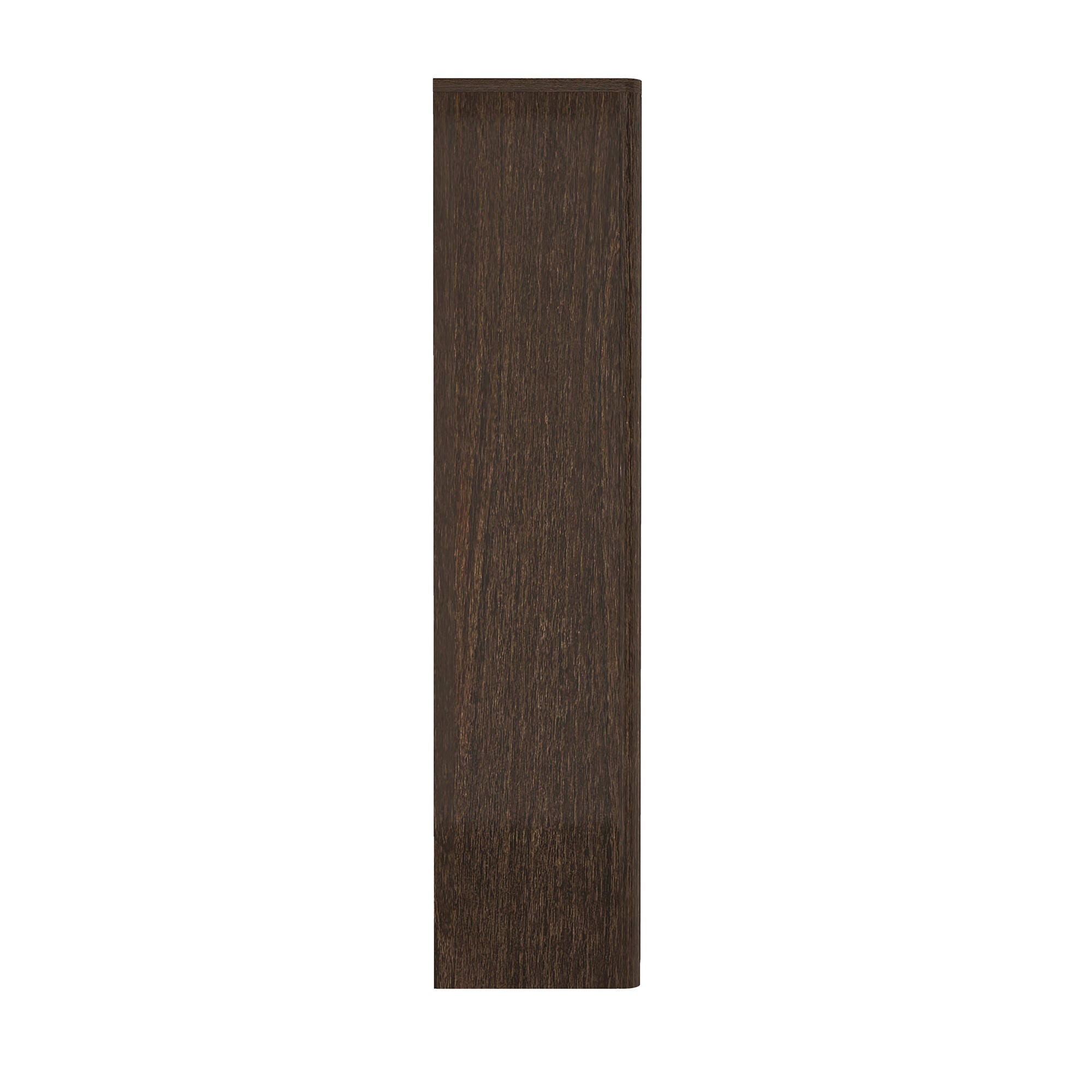Manhattan Comfort Rivington 79" Bookcase, Walnut, large